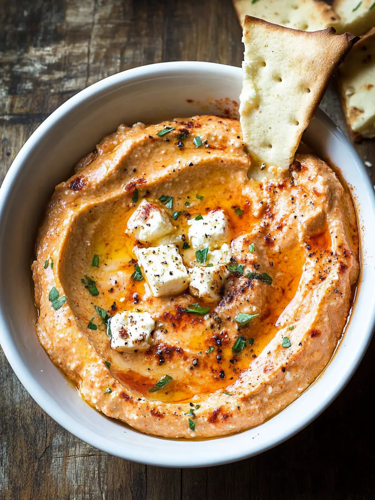 Irresistible Roasted Pepper Feta Dip That's Perfect for Parties 3 Roasted Pepper Feta Dip