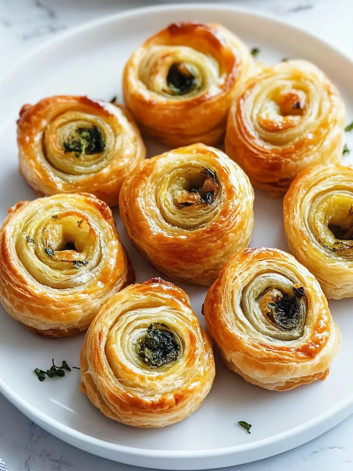 Savory Puff Pastry Pinwheels: Easy Spinach Artichoke Delight 5 Puff Pastry Pinwheels