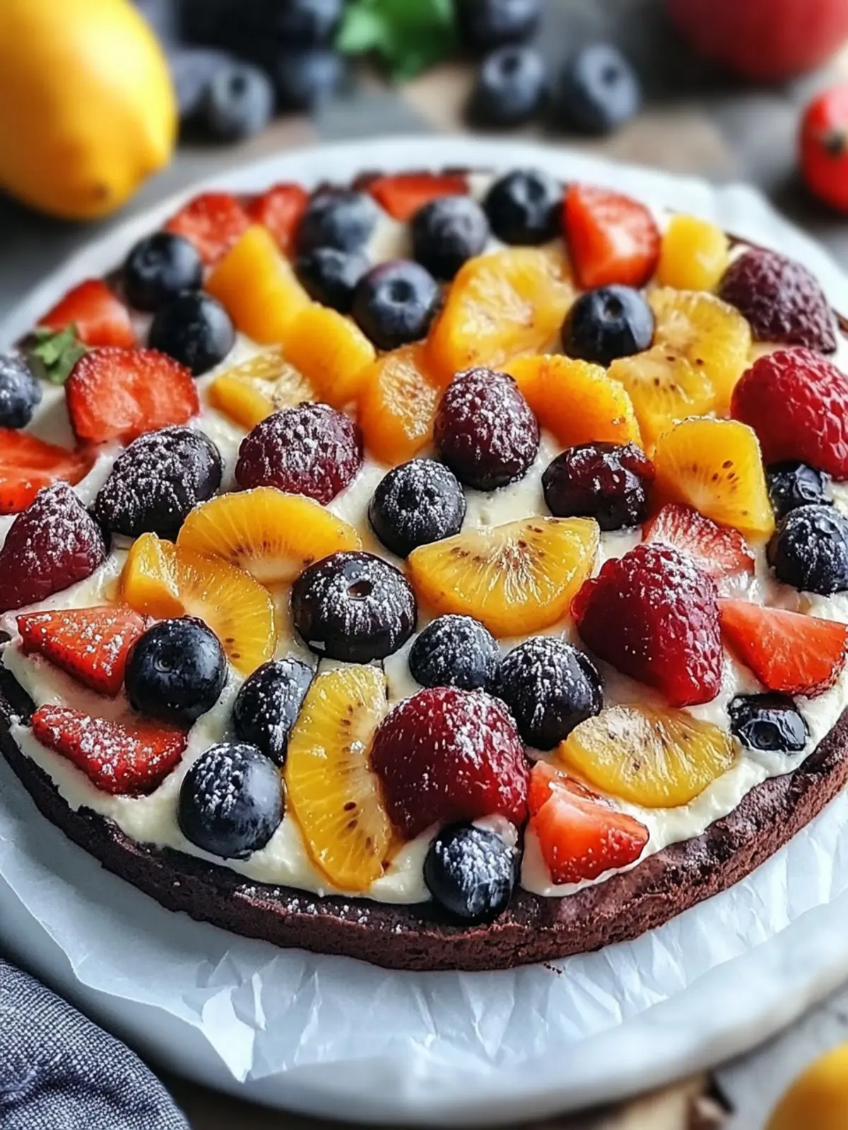 Brownie Fruit Pizza: A Fun, Colorful Dessert for Everyone 2 Brownie Fruit Pizza