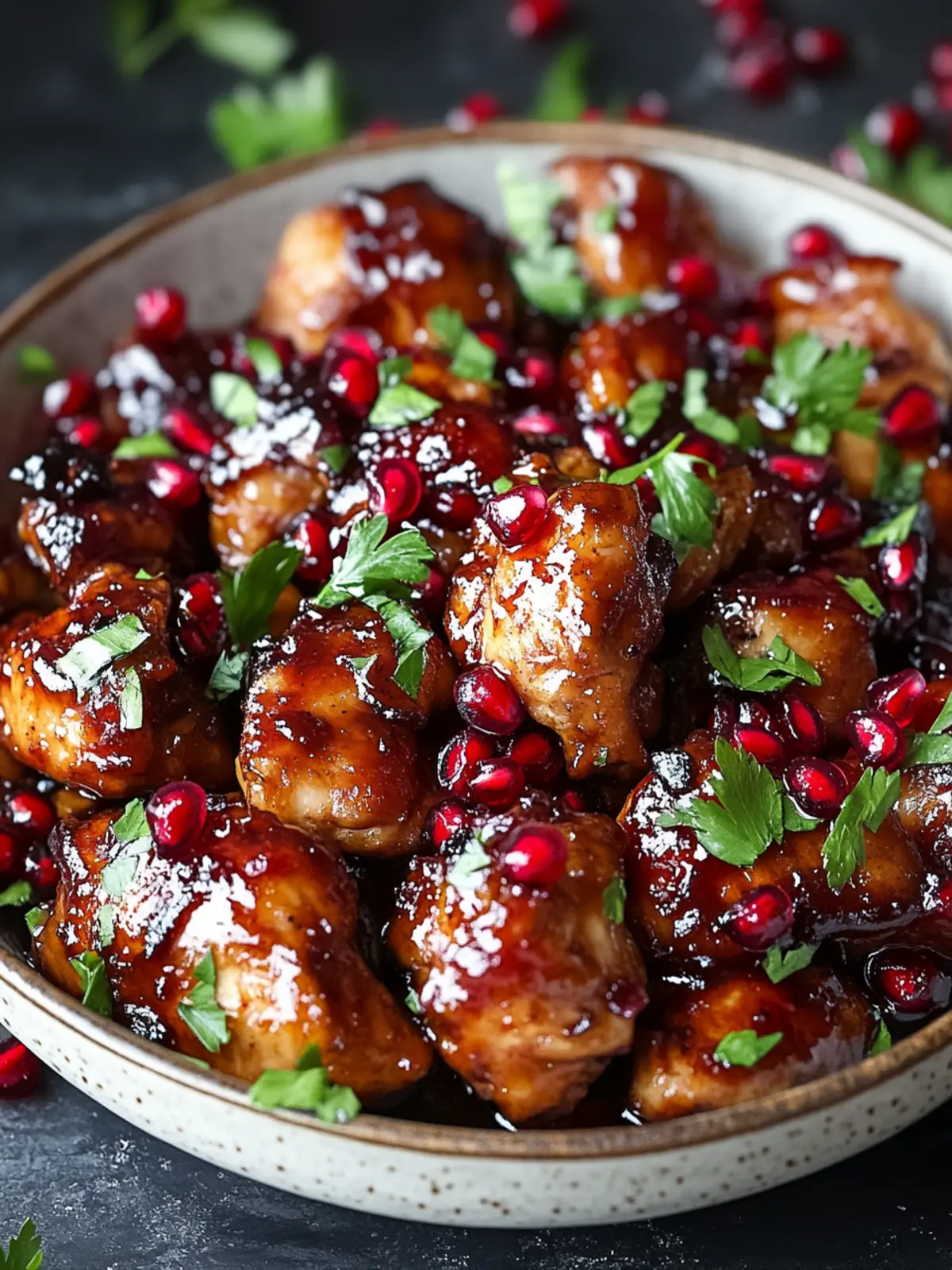 Sticky Pomegranate Chicken: A Flavorful Night In! 2 Sticky Pomegranate Chicken