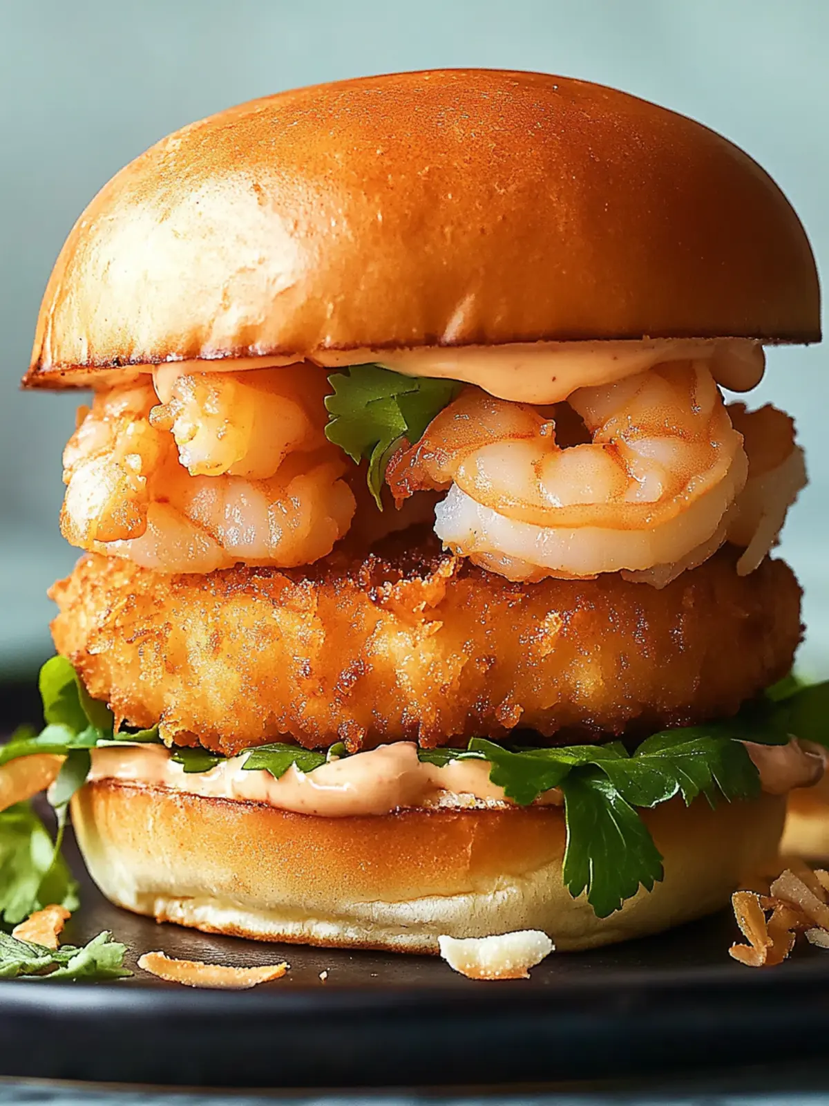 Coconut Shrimp Burgers with Zesty Mayo for a Flavor Splash 3 Coconut Shrimp Burgers