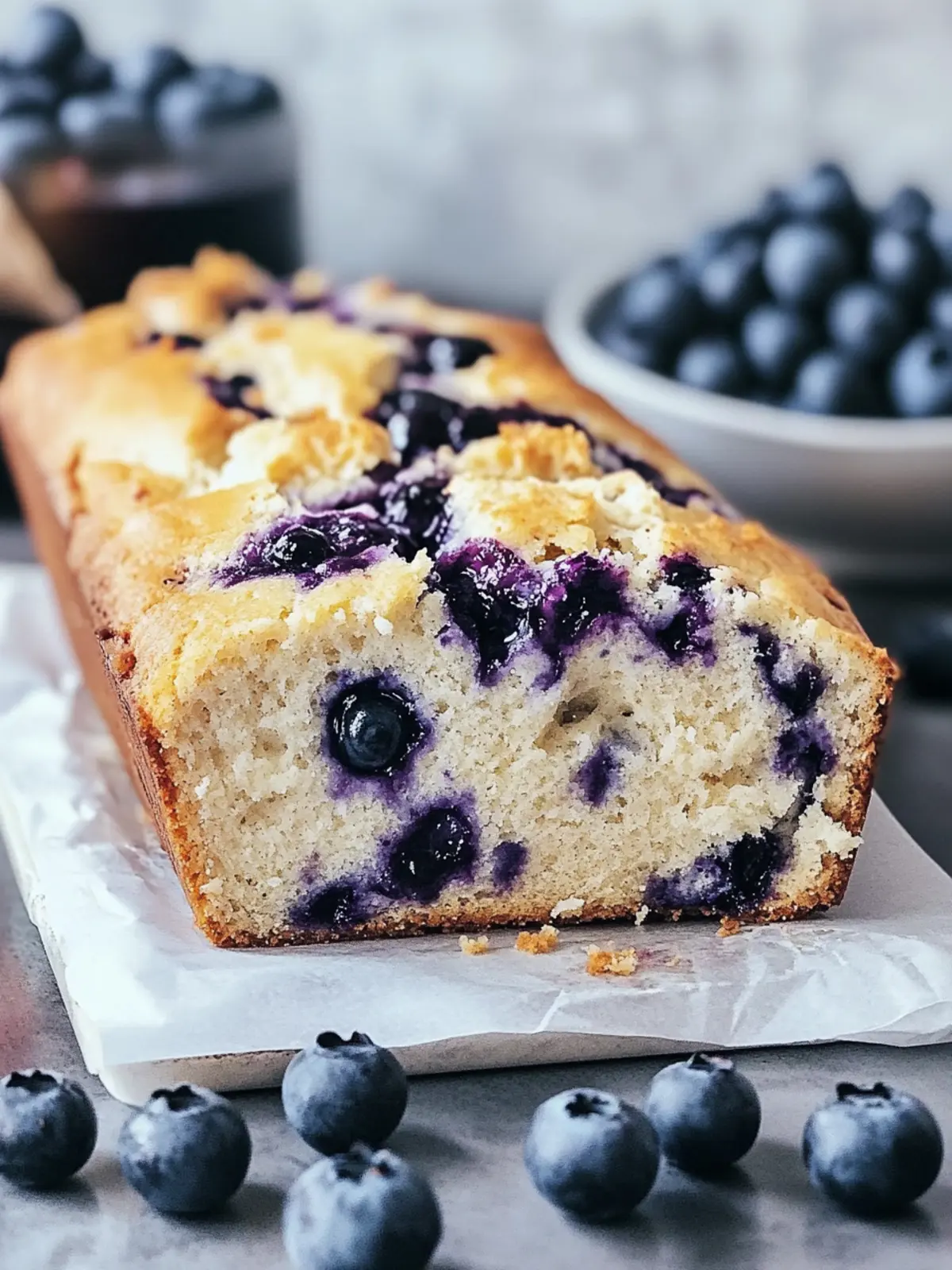 Blueberry Cream Cheese Bread