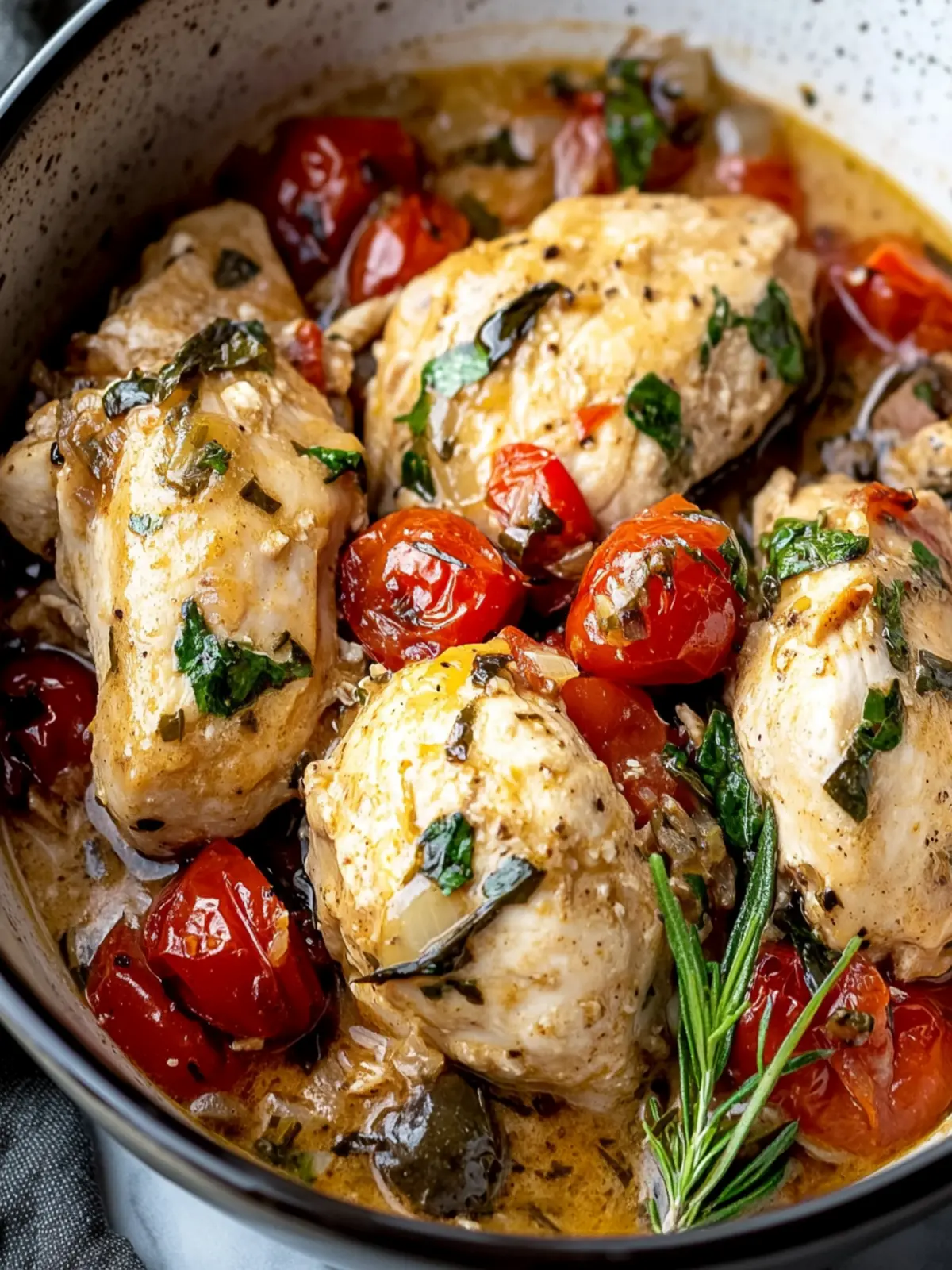 Crockpot Tuscan Chicken