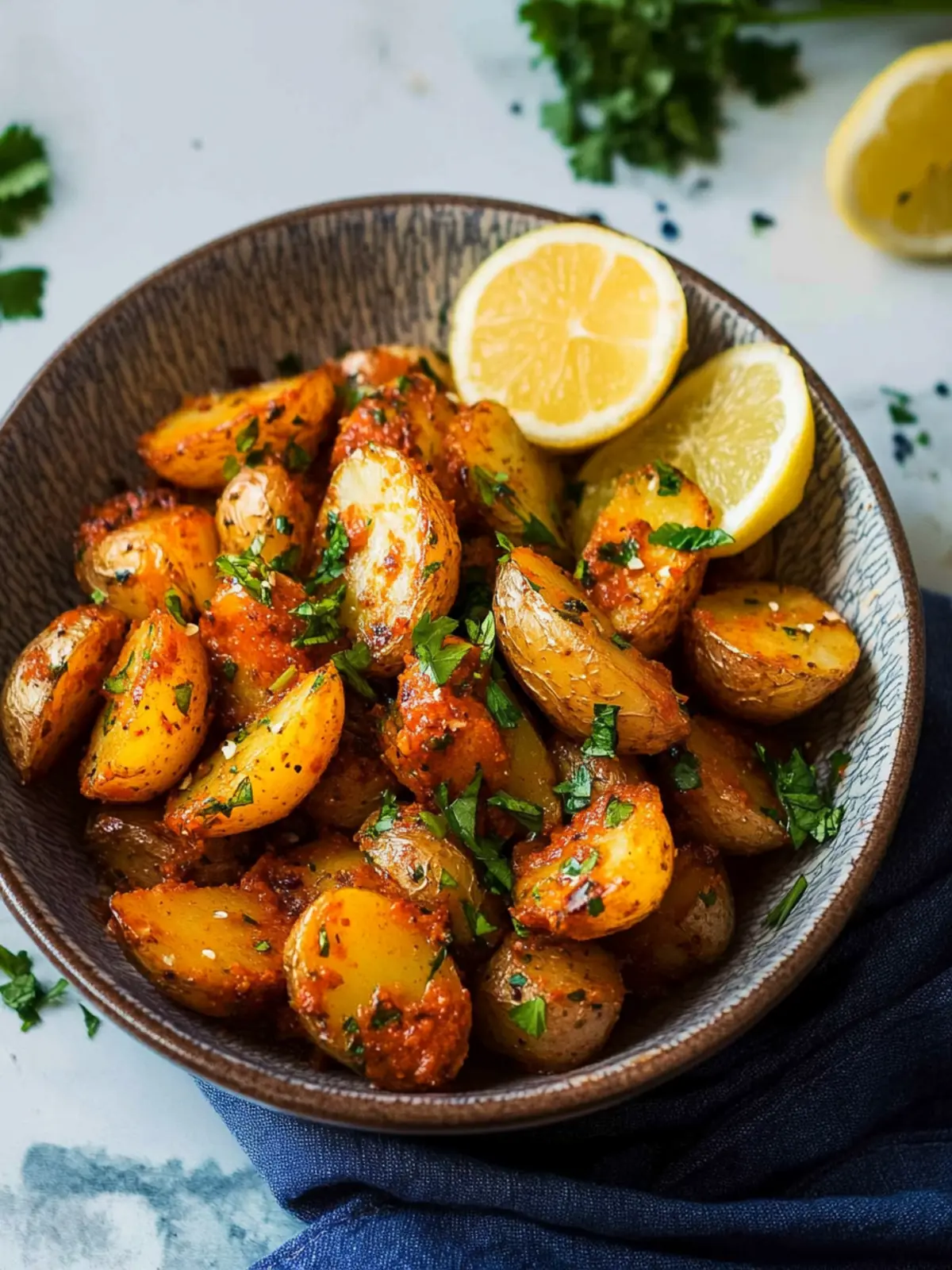 Zesty Harissa Potatoes: A Flavorful Vegan Delight 2 Harissa Potatoes