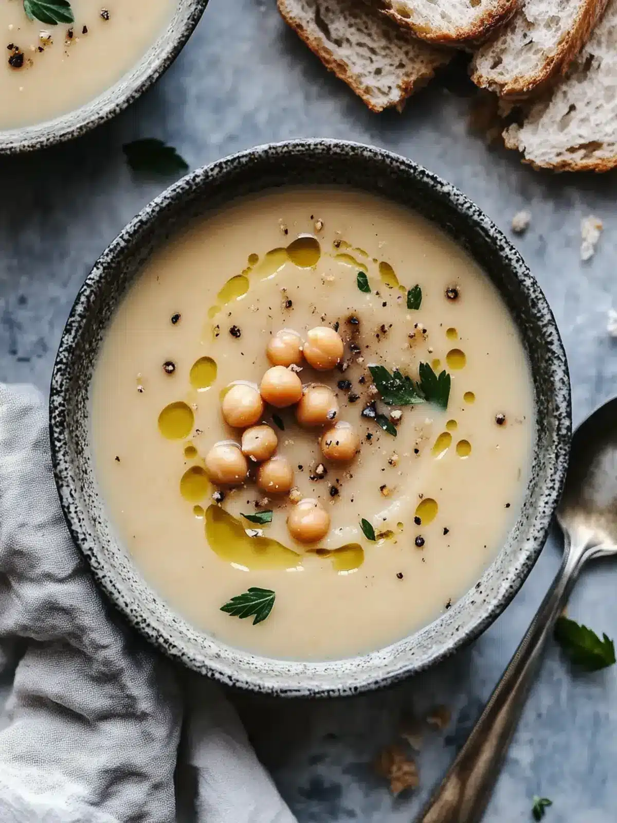 Creamy Garlic Chickpea Soup for Cozy Nights In 5 Garlic Chickpea Soup