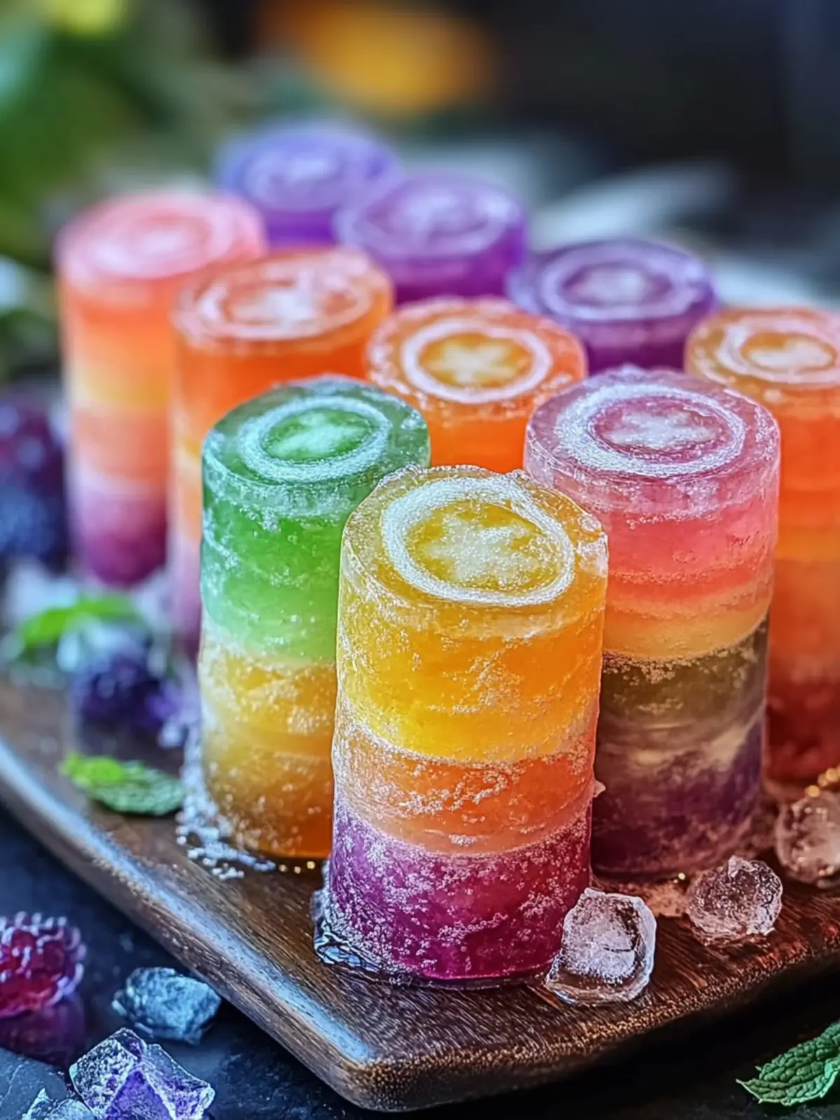 Sweet & Sour Vodka Rainbow Rollups