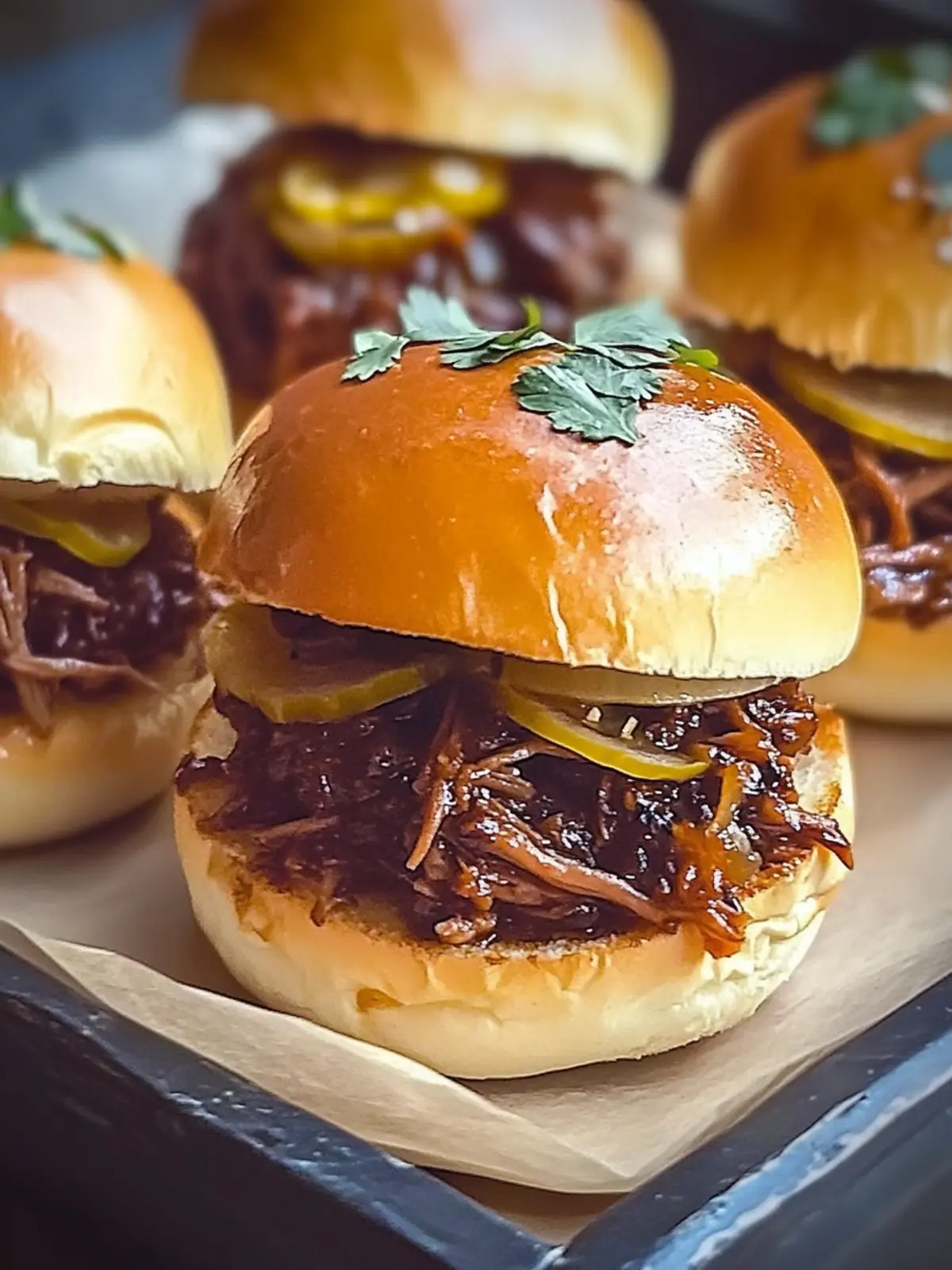 Garlic Pulled Beef Sliders: The Ultimate Comfort Food Delight 2 Garlic Pulled Beef Sliders