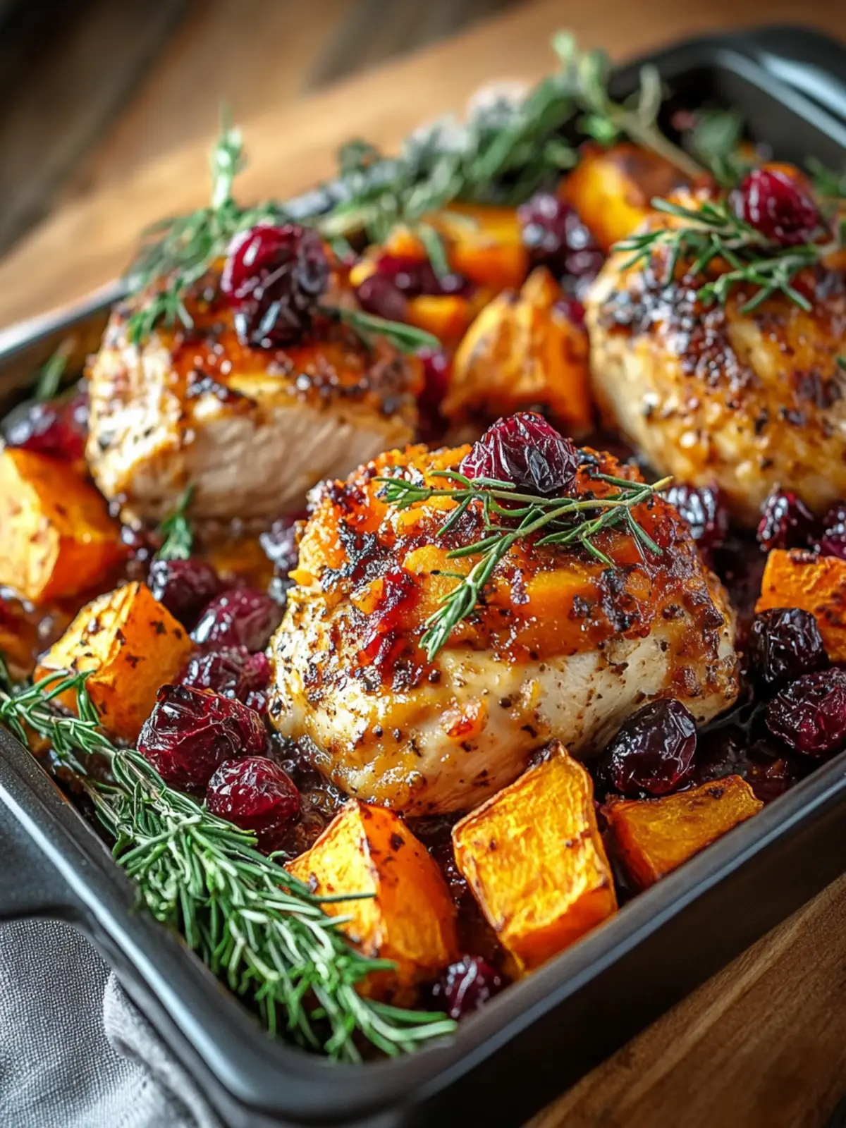 Sweet Potato & Cranberry Chicken Bake: Your Cozy Weeknight Delight 4 Sweet Potato & Cranberry Chicken Bake