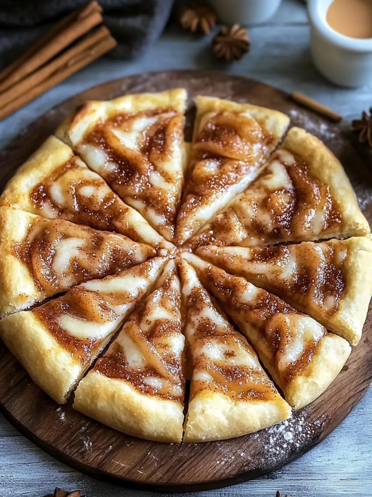 Sweet Cinnamon Swirl Pizza: A Cozy Dessert in 25 Minutes 2 Sweet Cinnamon Swirl Pizza
