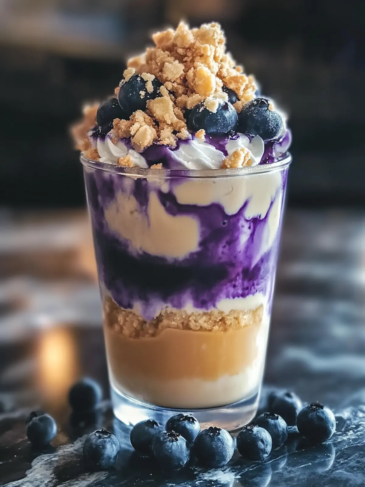 Blueberry Crumble Iced Latte: Cool Off with Custom Flavor Fun 3 Blueberry Crumble Iced Latte