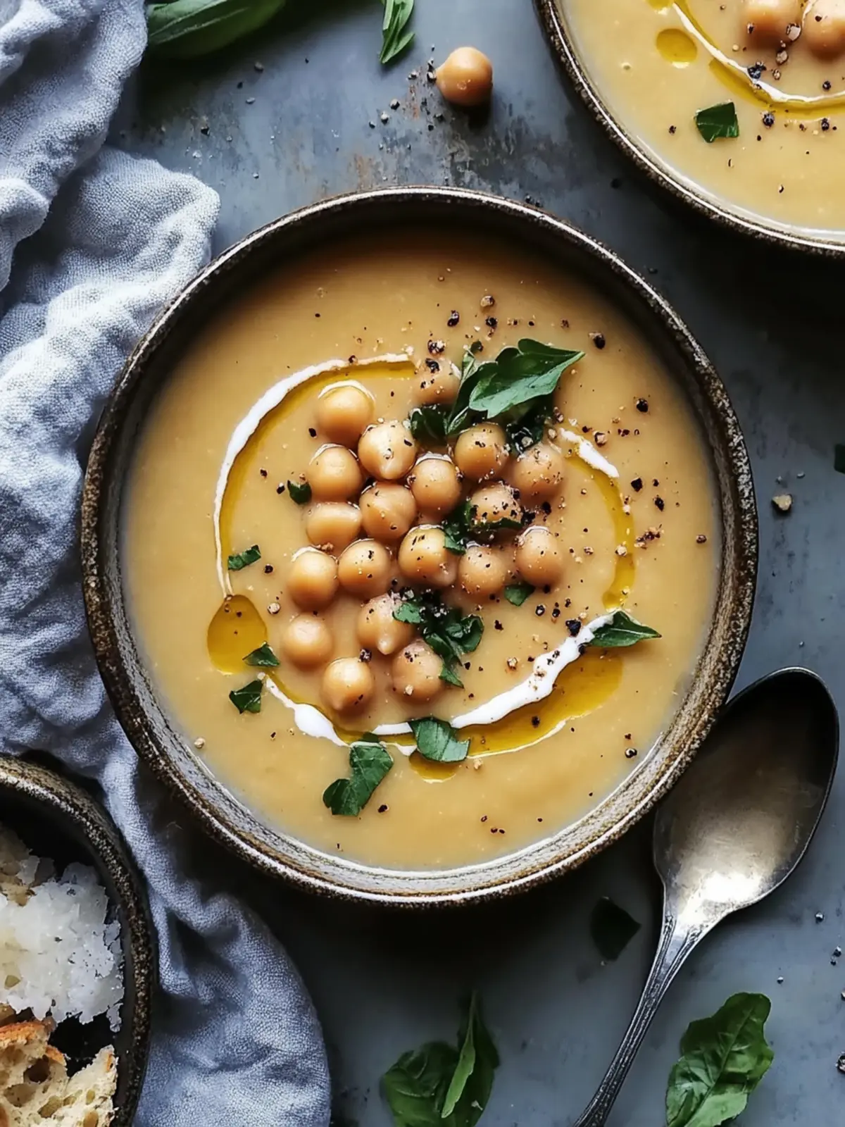 Creamy Garlic Chickpea Soup for Cozy Nights In 2 Garlic Chickpea Soup