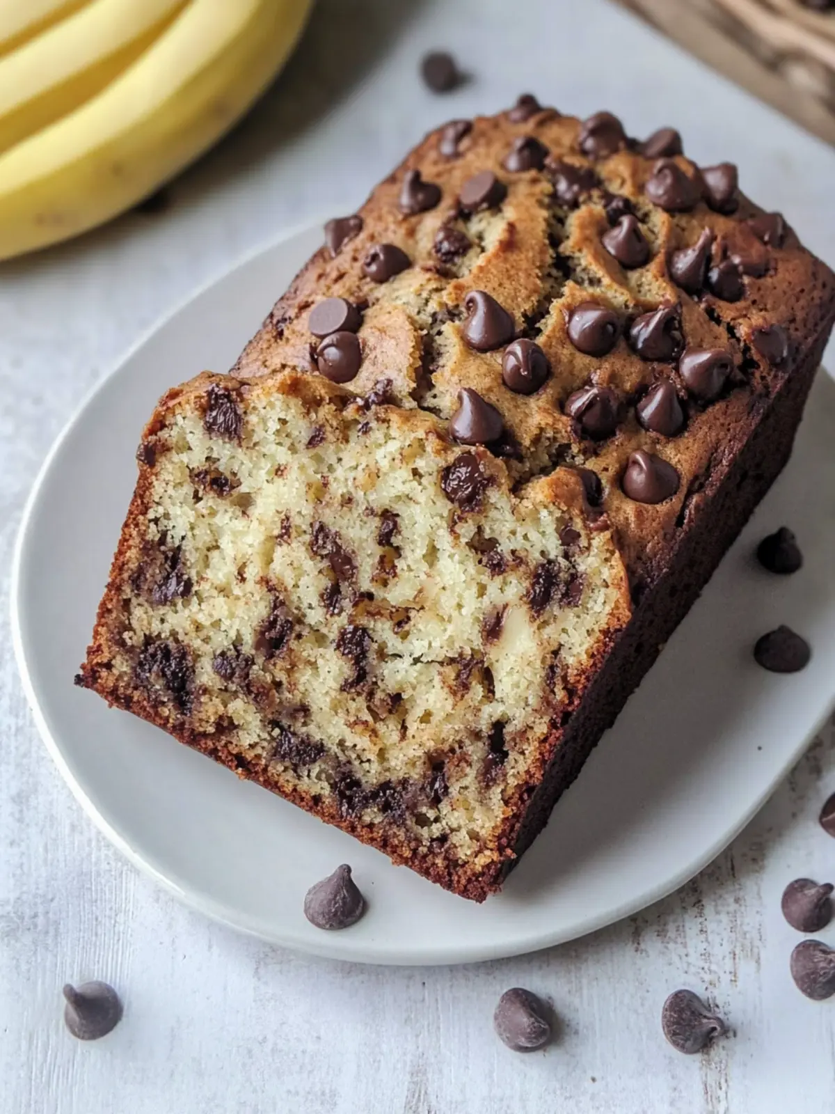 Vegan Chocolate Chip Banana Bread That's Amazingly Easy to Make 5 Vegan Chocolate Chip Banana Bread