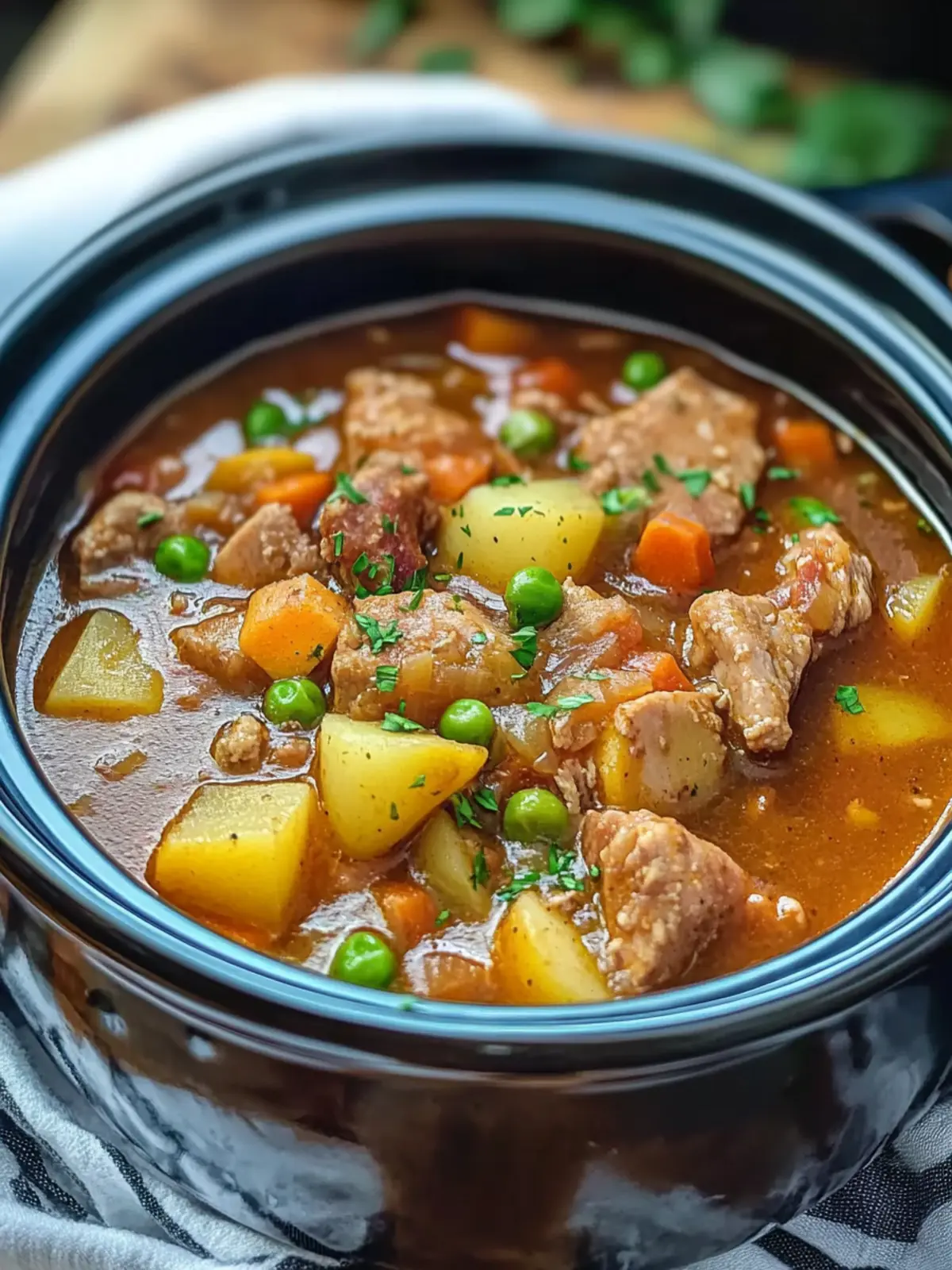 Irresistible Slow Cooker Pork Stew for Warm Family Nights