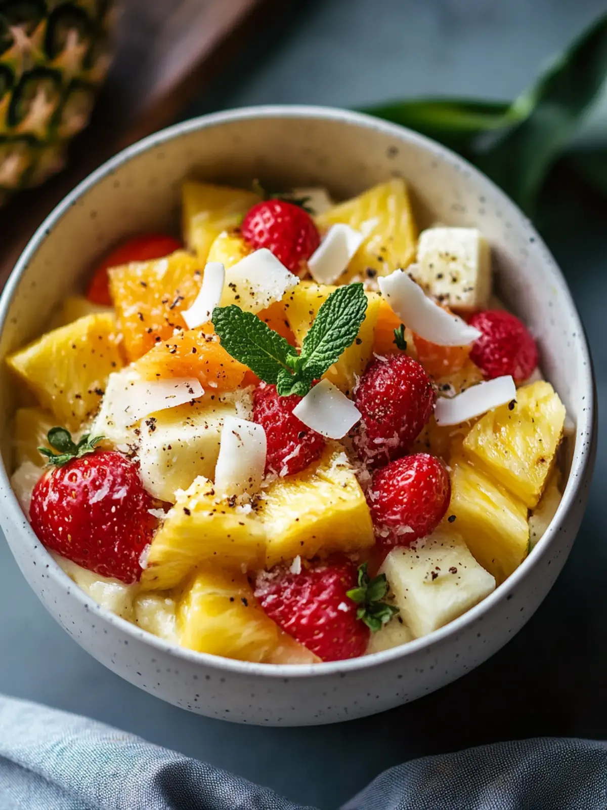 Pineapple Coconut Fruit Salad: A Tropical Escape in Every Bite 4 Pineapple Coconut Fruit Salad