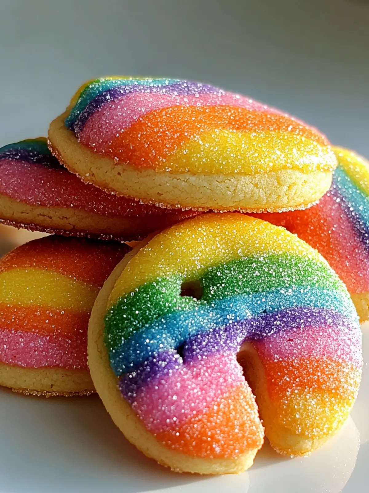 Rainbow Sugar Cookies That Will Brighten Your Day 3 Rainbow Sugar Cookies