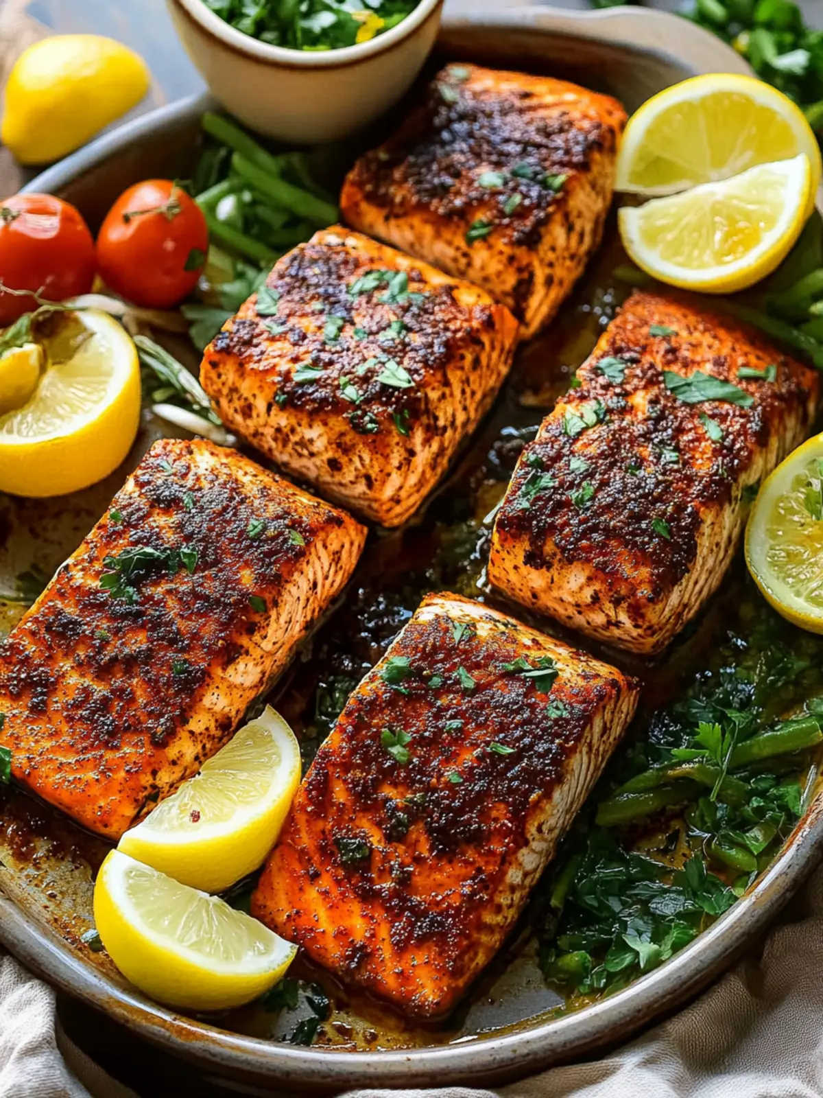 Oven Baked Blackened Salmon