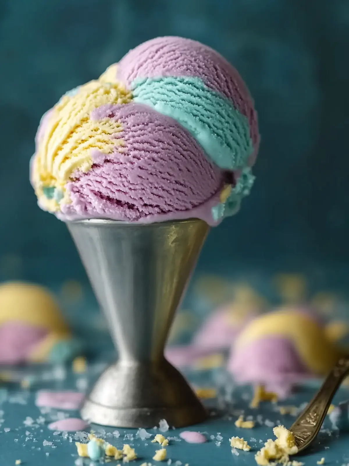 Delightful Moon Mist Ice Cream with Fun Banana & Grape Swirls 5 Moon Mist Ice Cream