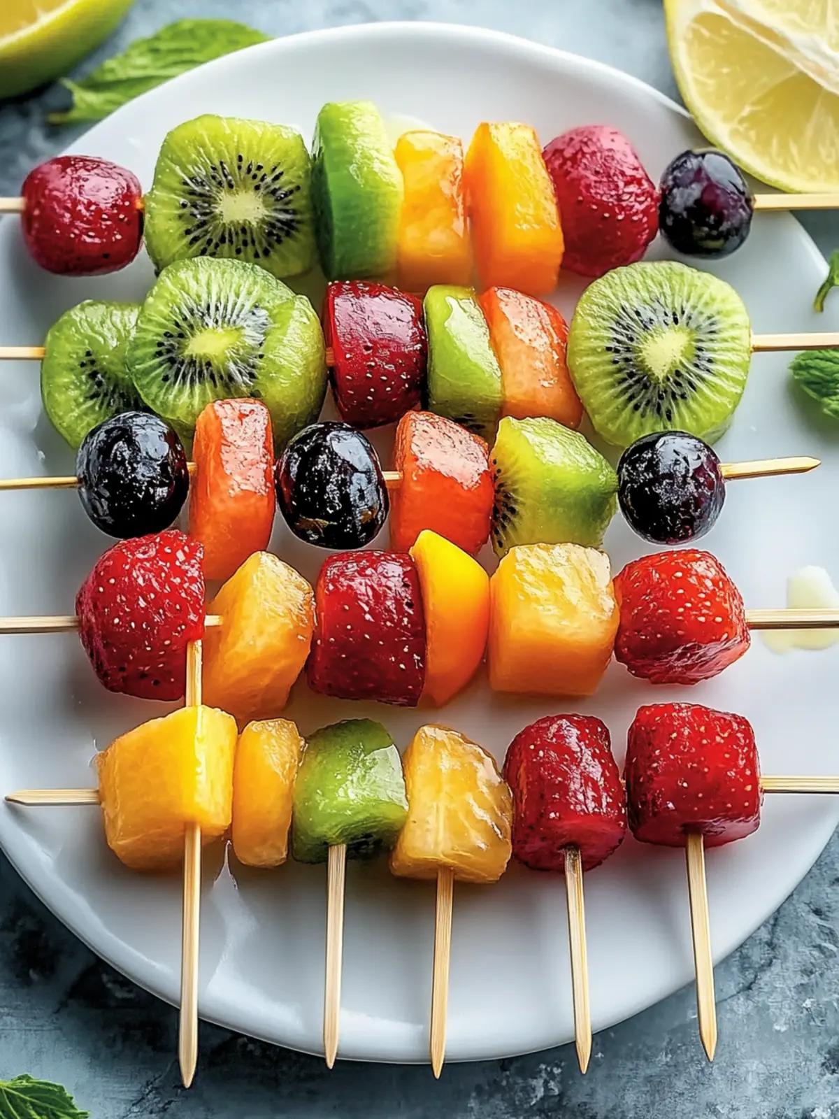 Colorful Fruit Kabobs