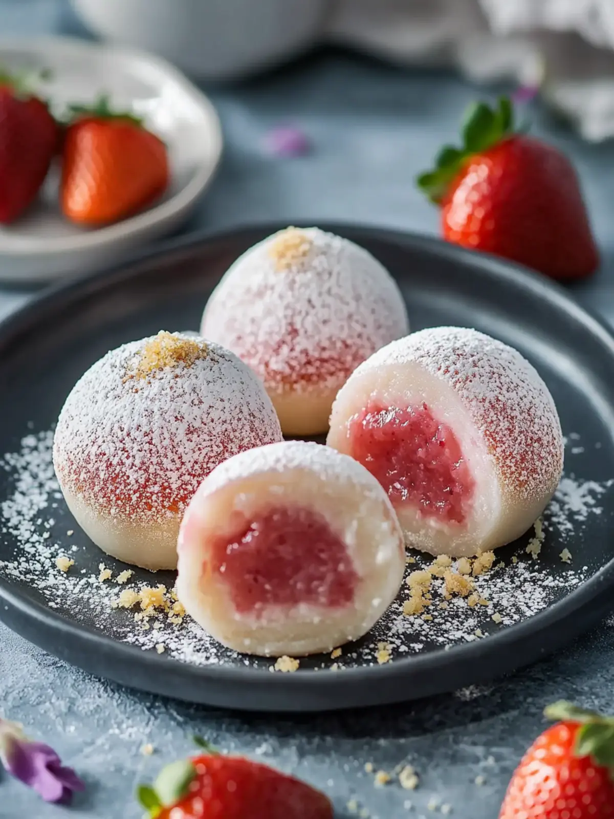 Soft Strawberry Cheesecake Mochi: A Chewy Delight You’ll Love 3 Soft Strawberry Cheesecake Mochi