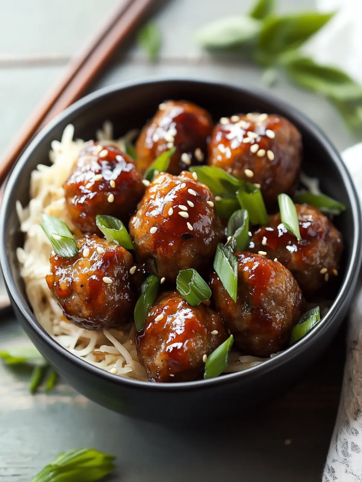 Savory Asian Meatballs Crockpot