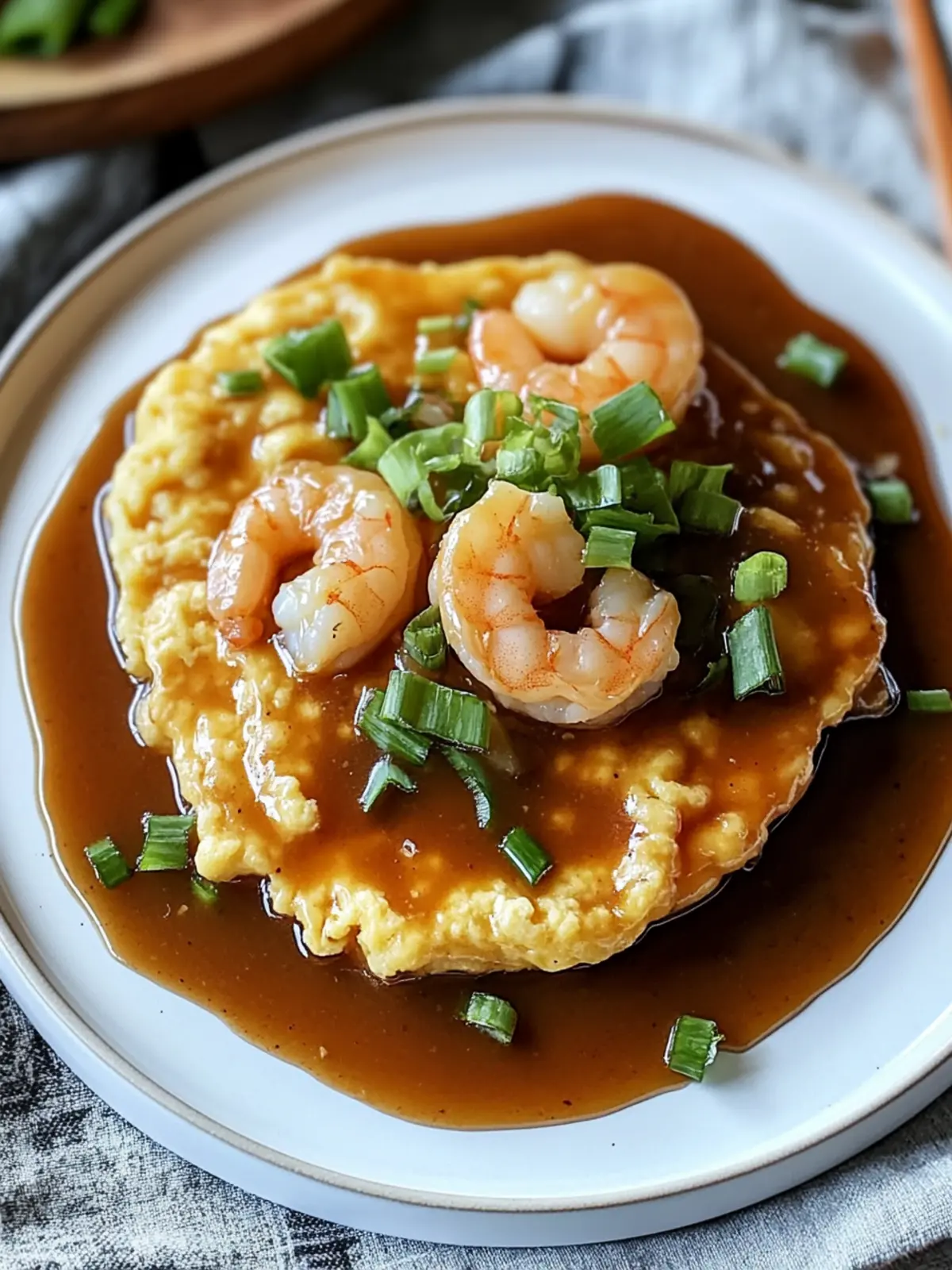 Healthy Shrimp Egg Foo Young with Savory Gravy in 30 Minutes 4 Healthy Shrimp Egg Foo Young with Savory Brown Gravy