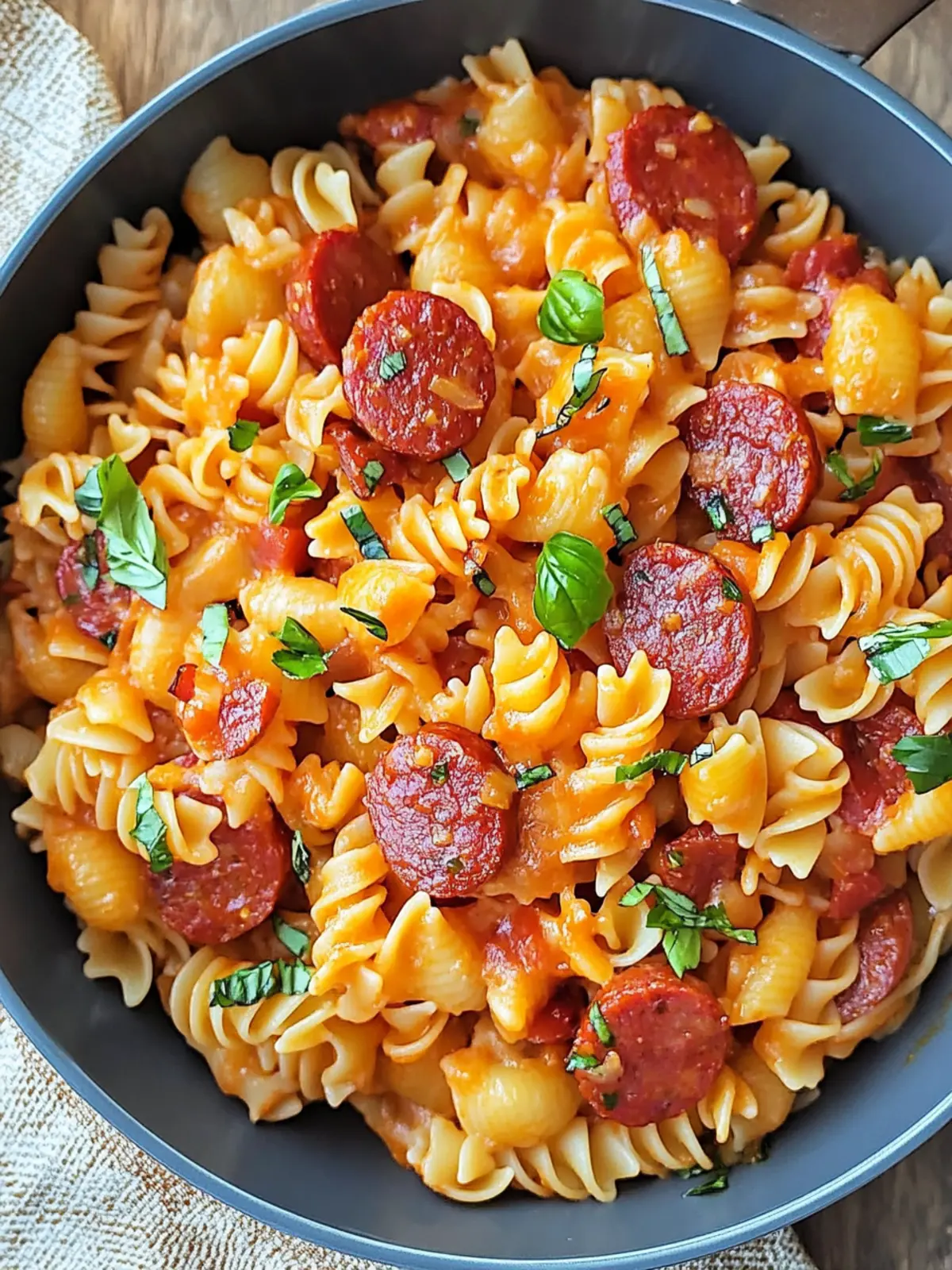 One Pot Kielbasa Pasta for Busy Nights – Quick & Creamy Delight 3 One Pot Kielbasa Pasta