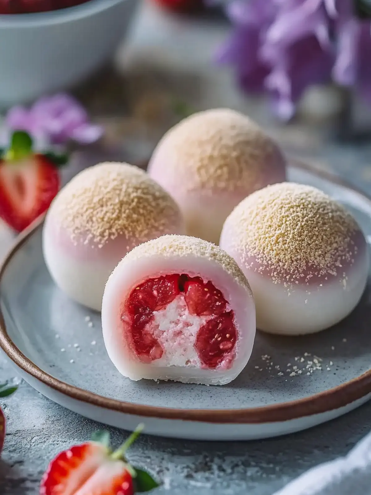 Soft Strawberry Cheesecake Mochi: A Chewy Delight You’ll Love 2 Soft Strawberry Cheesecake Mochi