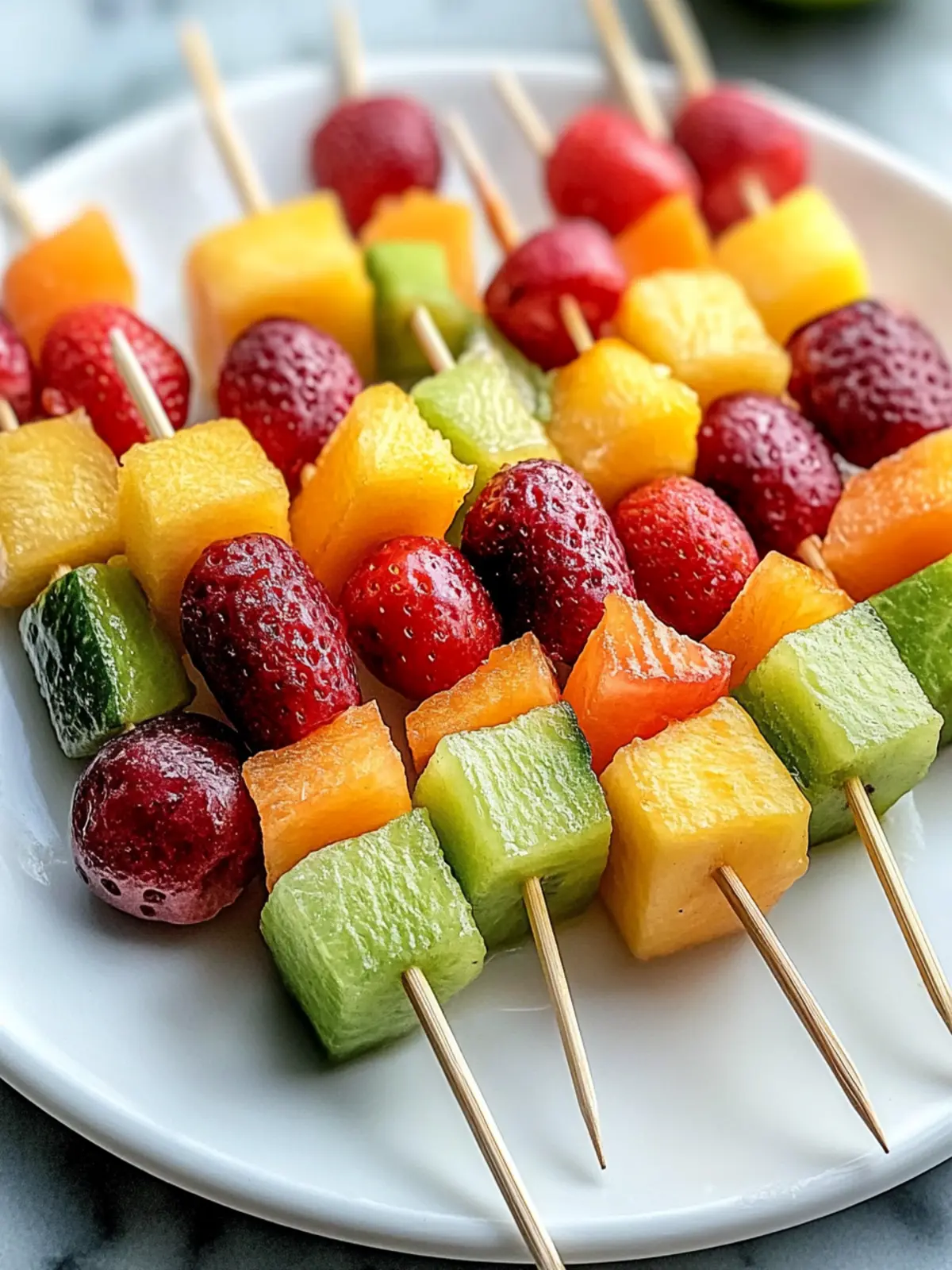 Colorful Fruit Kabobs: The Ultimate Guilt-Free Snack Delight 2 Colorful Fruit Kabobs