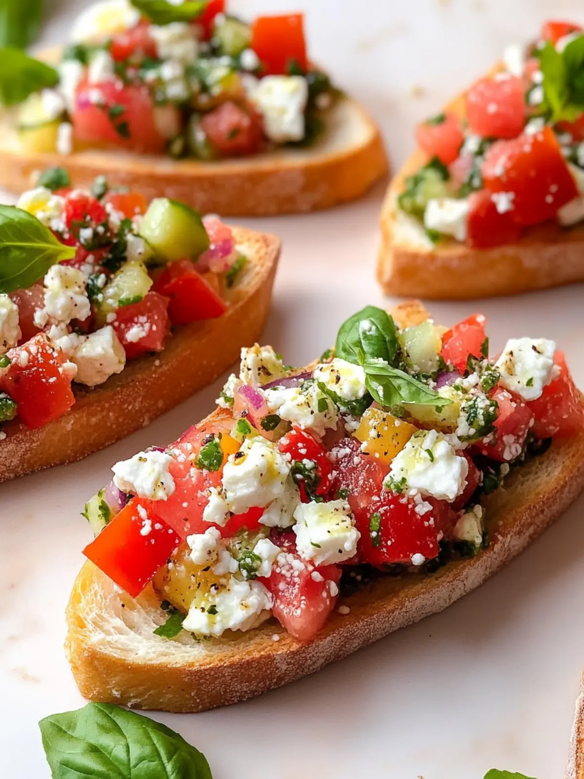 Savory Greek Bruschetta: A Fresh Twist on a Classic Appetizer 3 Greek Bruschetta
