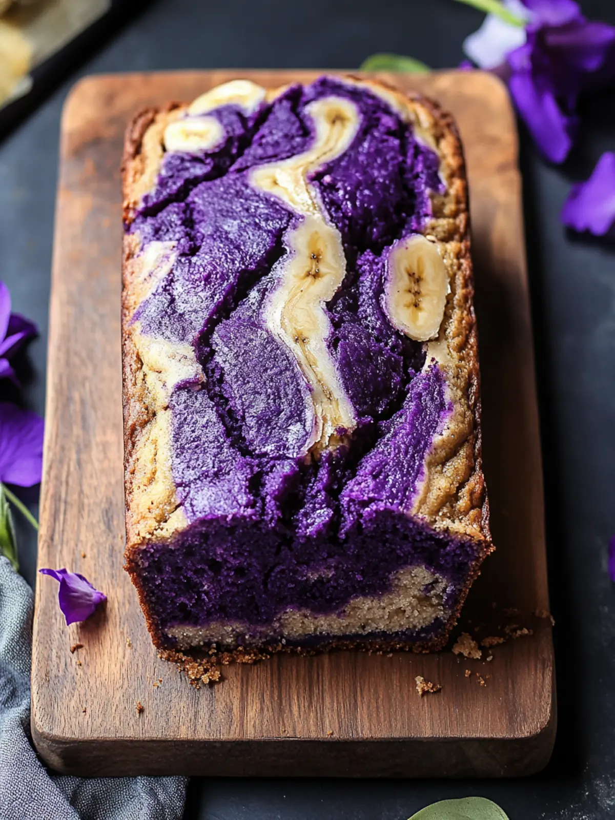 Delightful Marbled Ube Banana Bread for a Colorful Treat 3 Marbled Ube Banana Bread