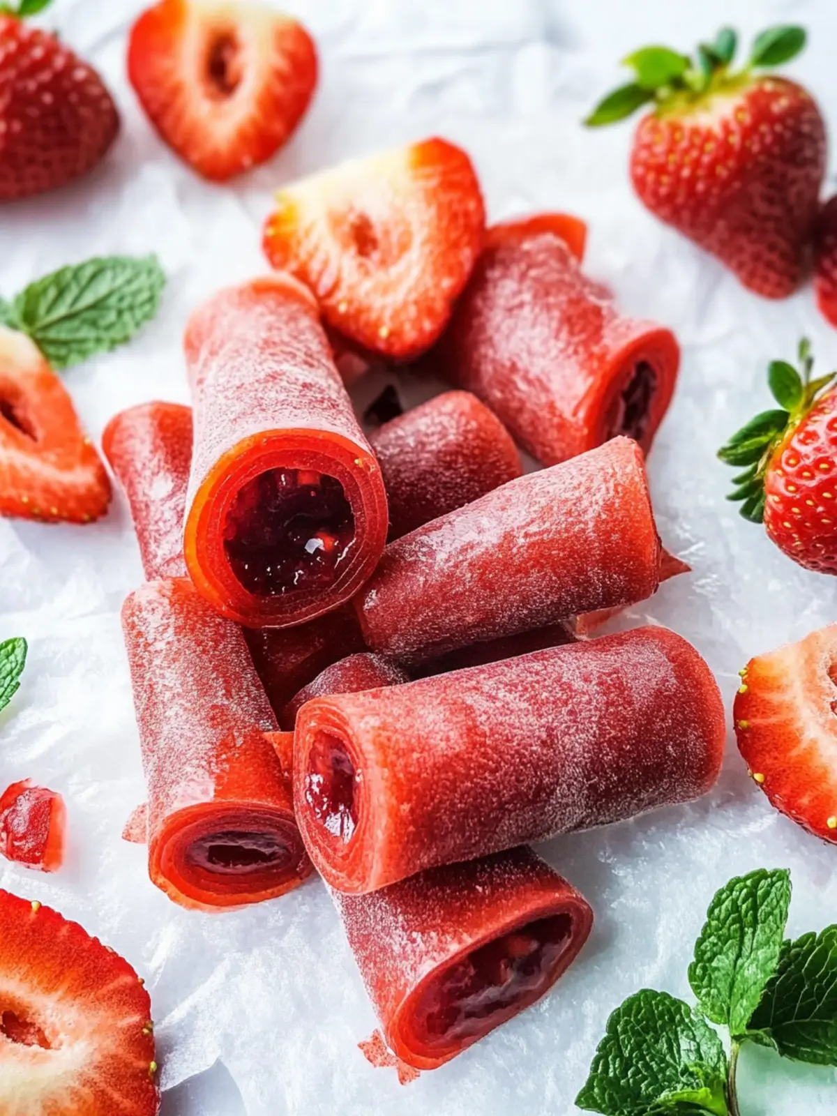 Delicious Strawberry Fruit Roll-Ups Made Easy at Home 2 Strawberry Fruit Roll-Ups