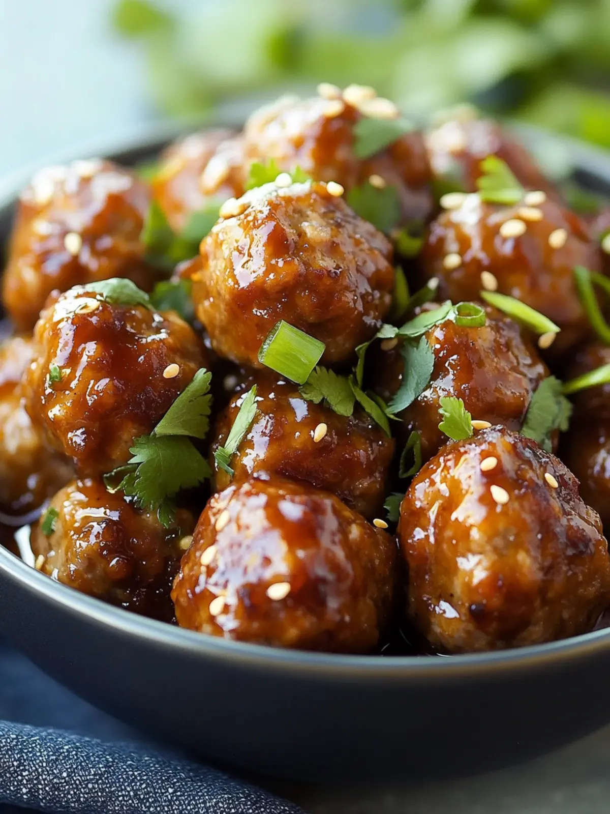 Savory Asian Meatballs Crockpot