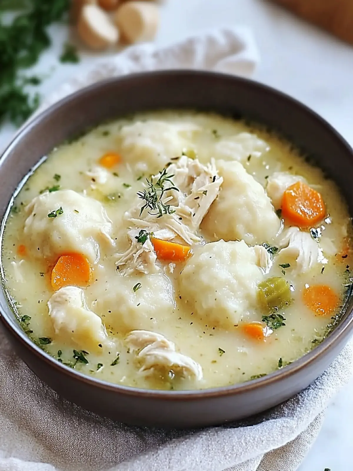 Creamy Chicken Dumpling Soup for Warmth and Comfort Today 4 Creamy Chicken Dumpling Soup