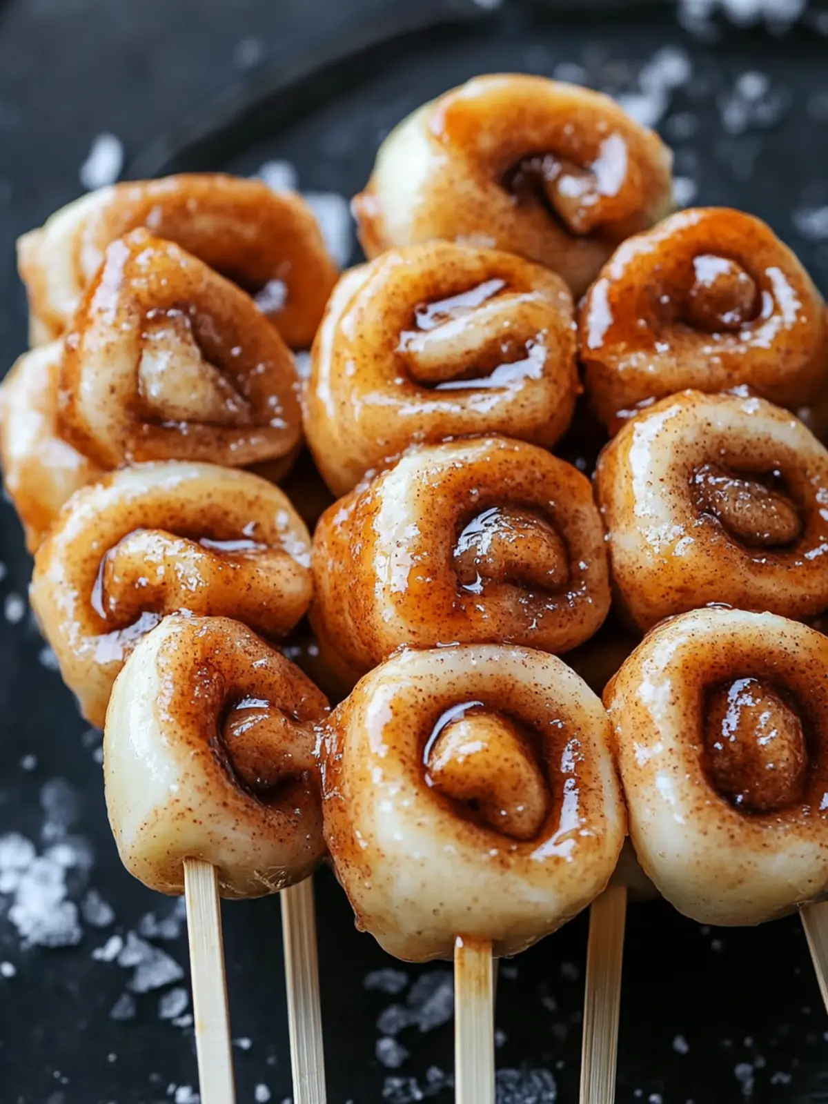 Cinnamon Roll-Ups on a Stick