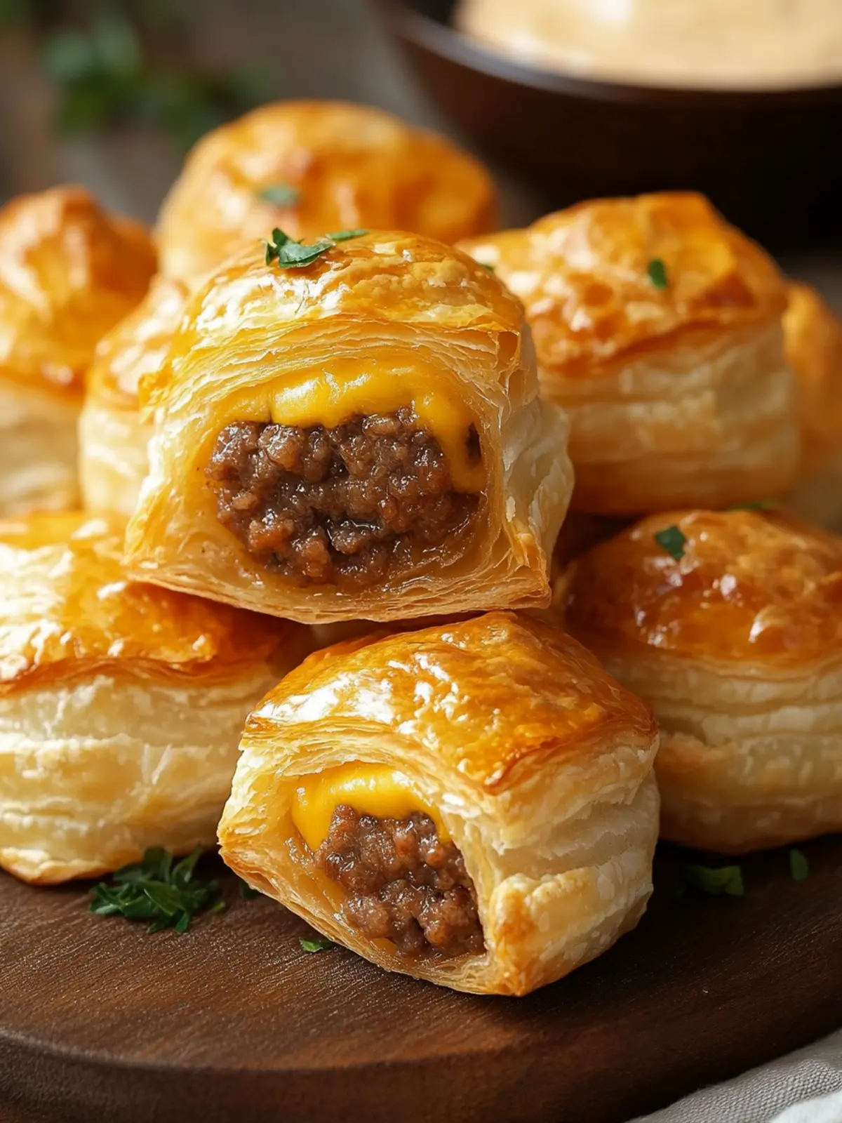 Cheeseburger Puff Pastry Bites: Your New Favorite Snack 3 Cheeseburger Puff Pastry Bites