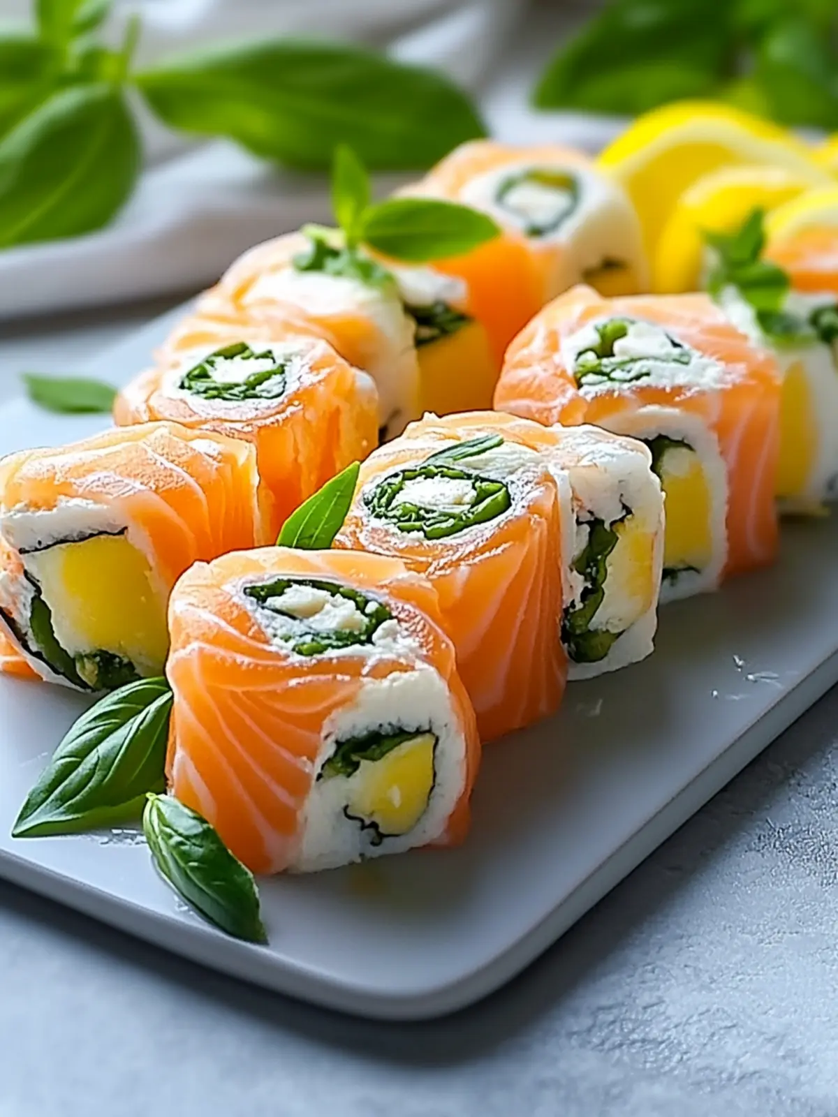 Lemon Basil Salmon Rolls: Fresh, Quick Gourmet Bliss 3 Lemon Basil Salmon Rolls
