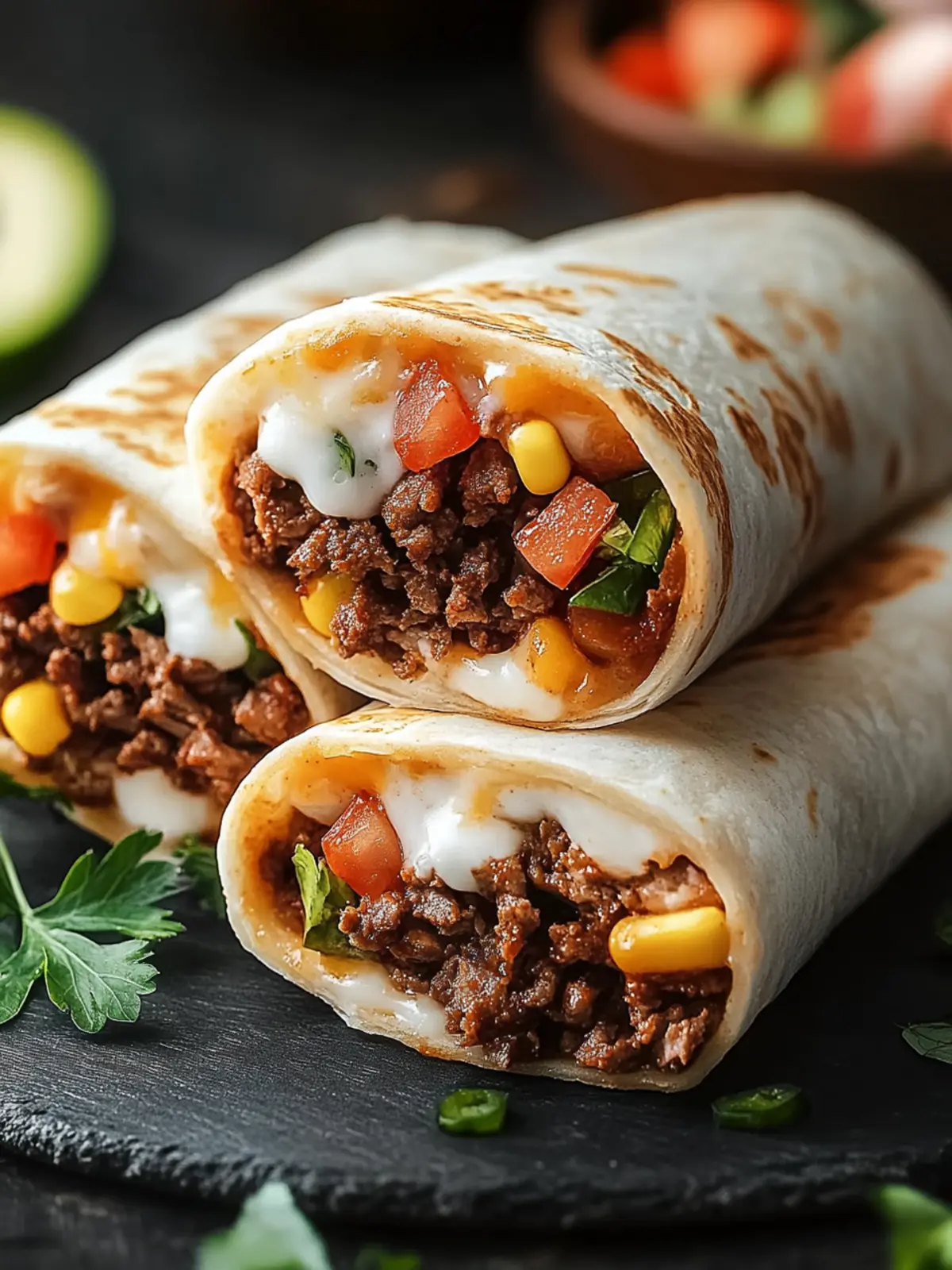 Cheesy Beef Burrito: Quick, Healthy, and Totally Customizable 2 Cheesy Beef Burrito