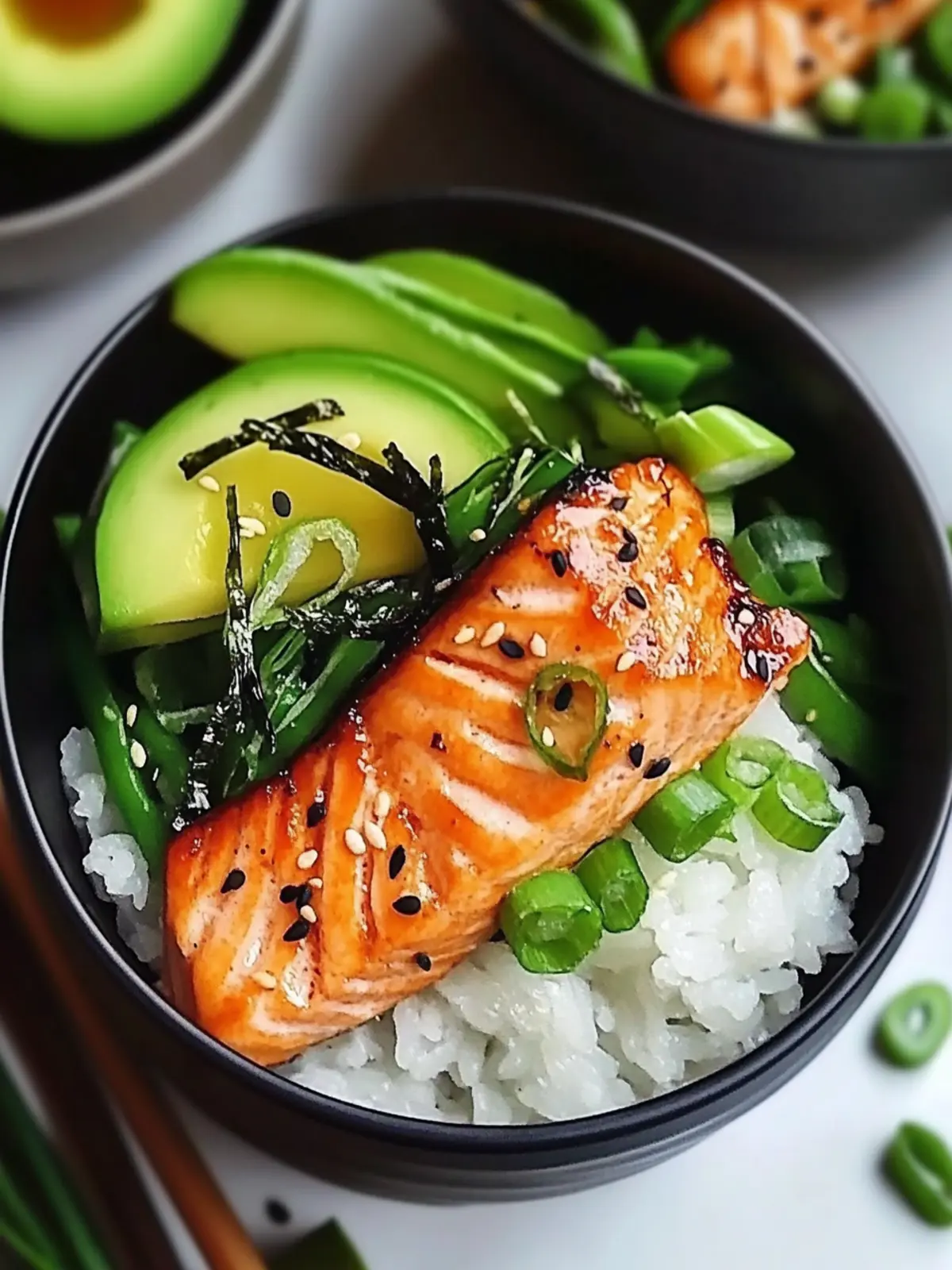 Savory Asian Salmon Bowl: A Quick & Healthy Dinner Delight 3 Savory Asian Salmon Bowl