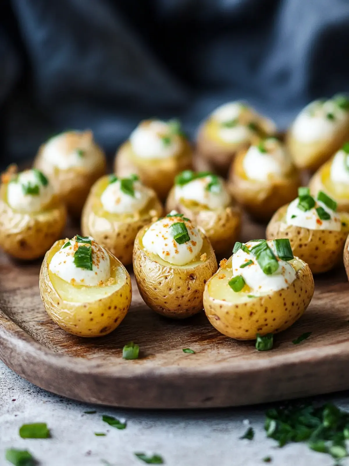 Irresistible Mini Baked Potatoes Stuffed with Creamy Goodness 3 Mini Baked Potatoes