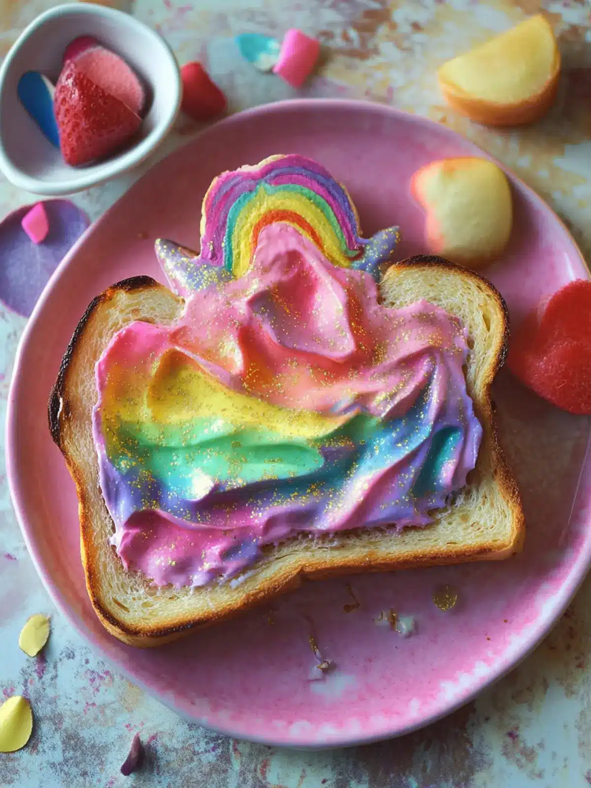 Vibrant Breakfast Unicorn Toast That Sparks Joy in Mornings 5 Breakfast Unicorn Toast