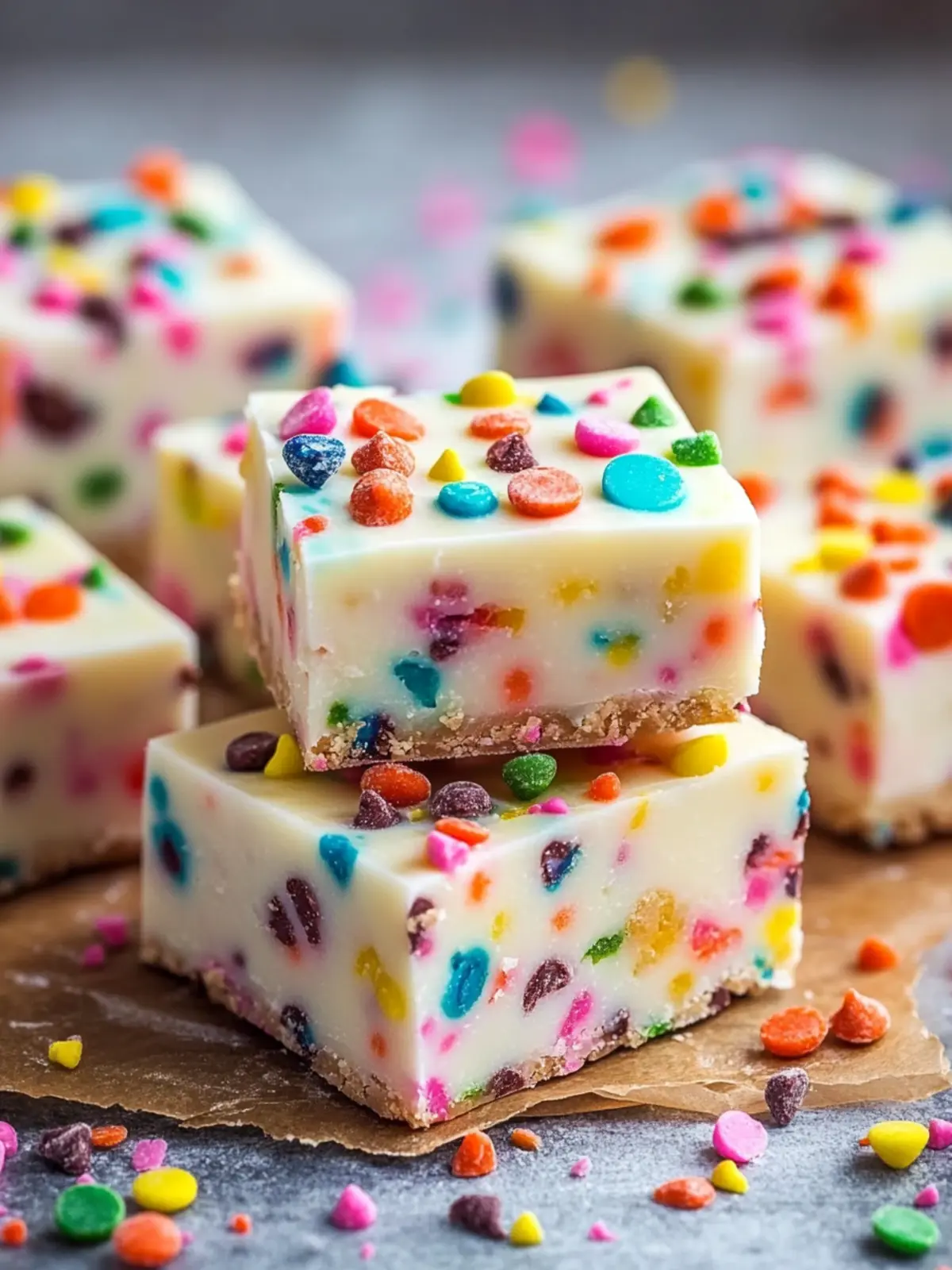 Delicious Rainbow Chip Fudge: Easy No-Bake Happiness for All 5 Delicious Rainbow Chip Fudge