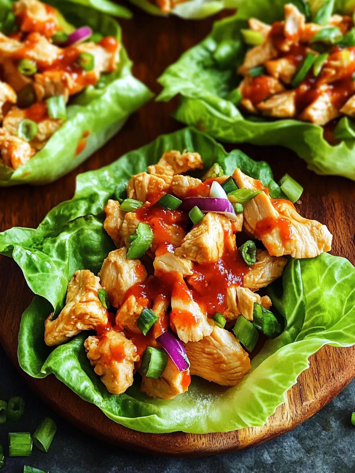 Savory Chicken Lettuce Wraps Ready in Just 25 Minutes! 4 Savory Chicken Lettuce Wraps