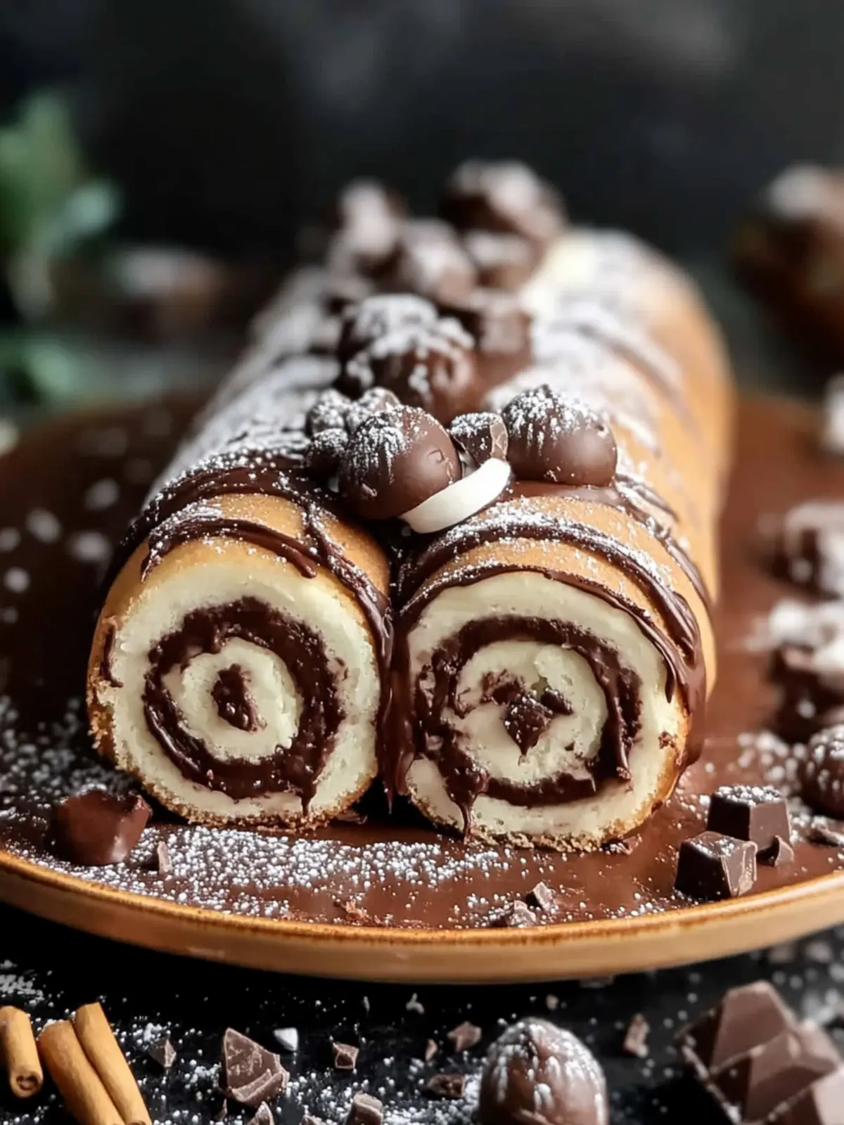Delicious Chocolate Roll Cake with Creamy Fillings Galore 4 Chocolate Roll Cake
