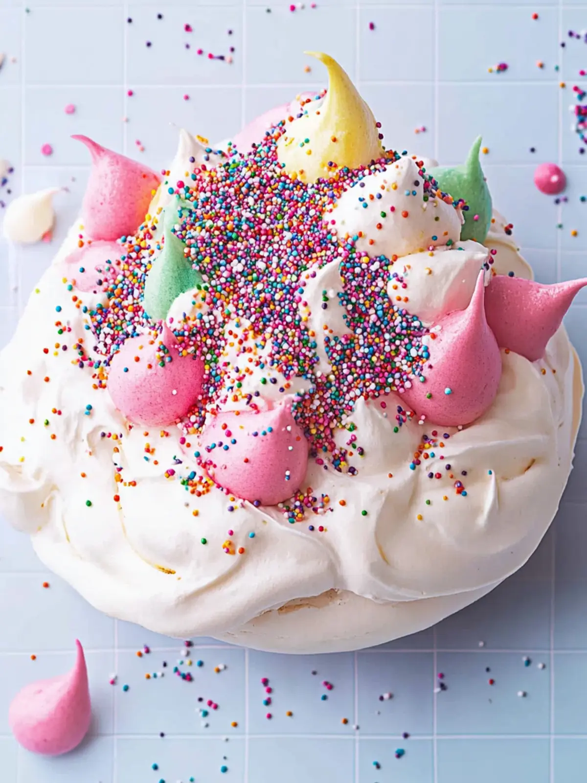 Fairy Bread Pavlova: A Colorful Twist on a Classic Treat 3 Fairy Bread Pavlova