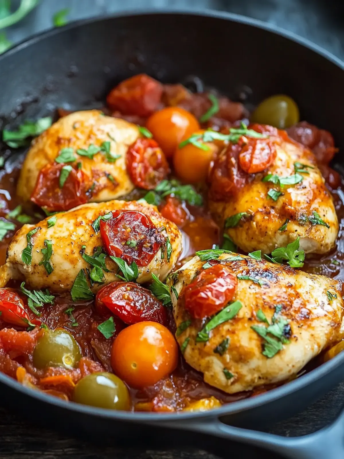 Skillet Tomato Chicken: Your Quick Flavor-Packed Dinner Solution 2 Skillet Tomato Chicken