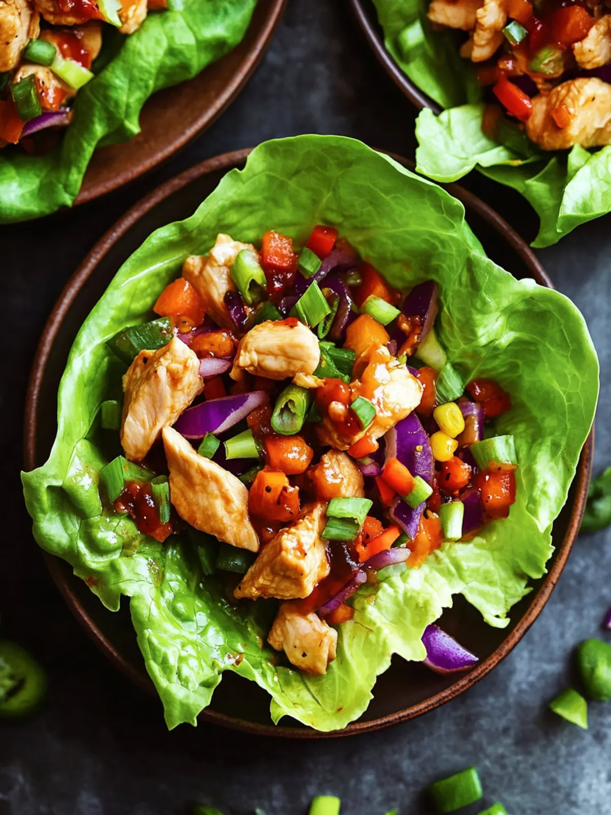 Savory Chicken Lettuce Wraps: Quick, Low-Carb Delight! 3 Savory Chicken Lettuce Wraps