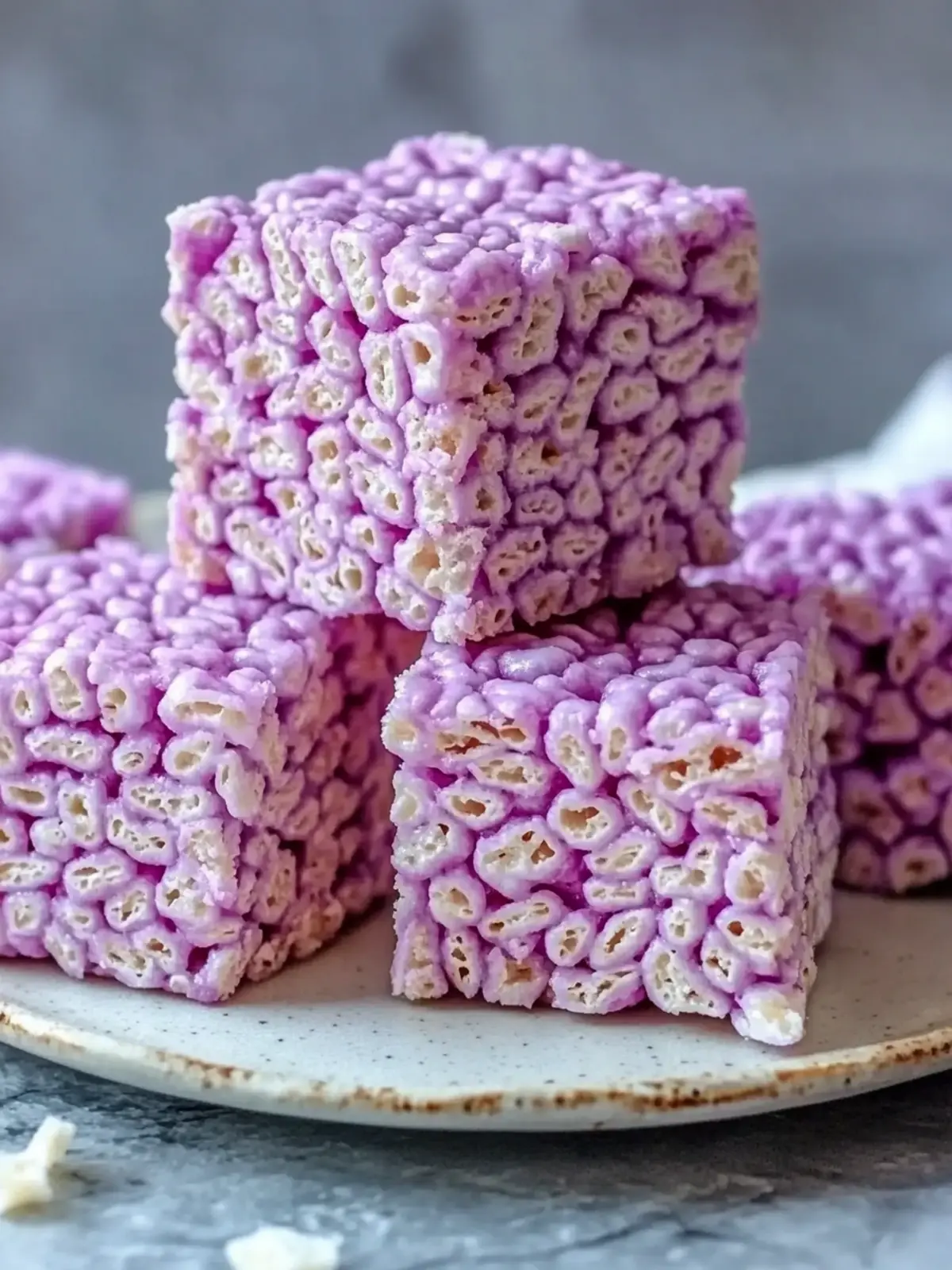 Delicious Ube Rice Krispie Treats You Can't Resist Making 2 Ube Rice Krispie Treats