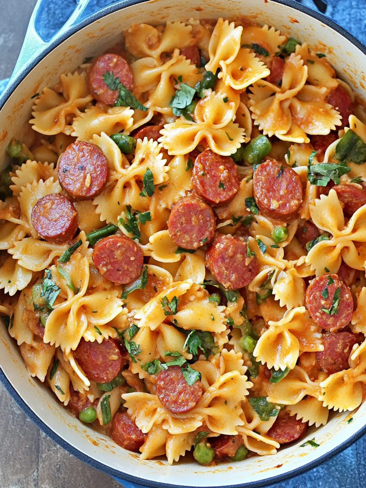 One Pot Kielbasa Pasta for Busy Nights – Quick & Creamy Delight 2 One Pot Kielbasa Pasta