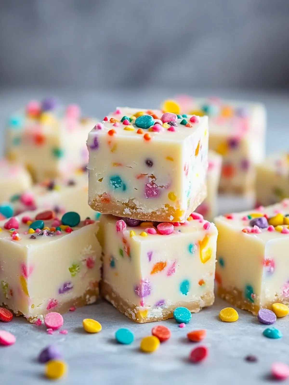 Delicious Rainbow Chip Fudge: Easy No-Bake Happiness for All 4 Delicious Rainbow Chip Fudge