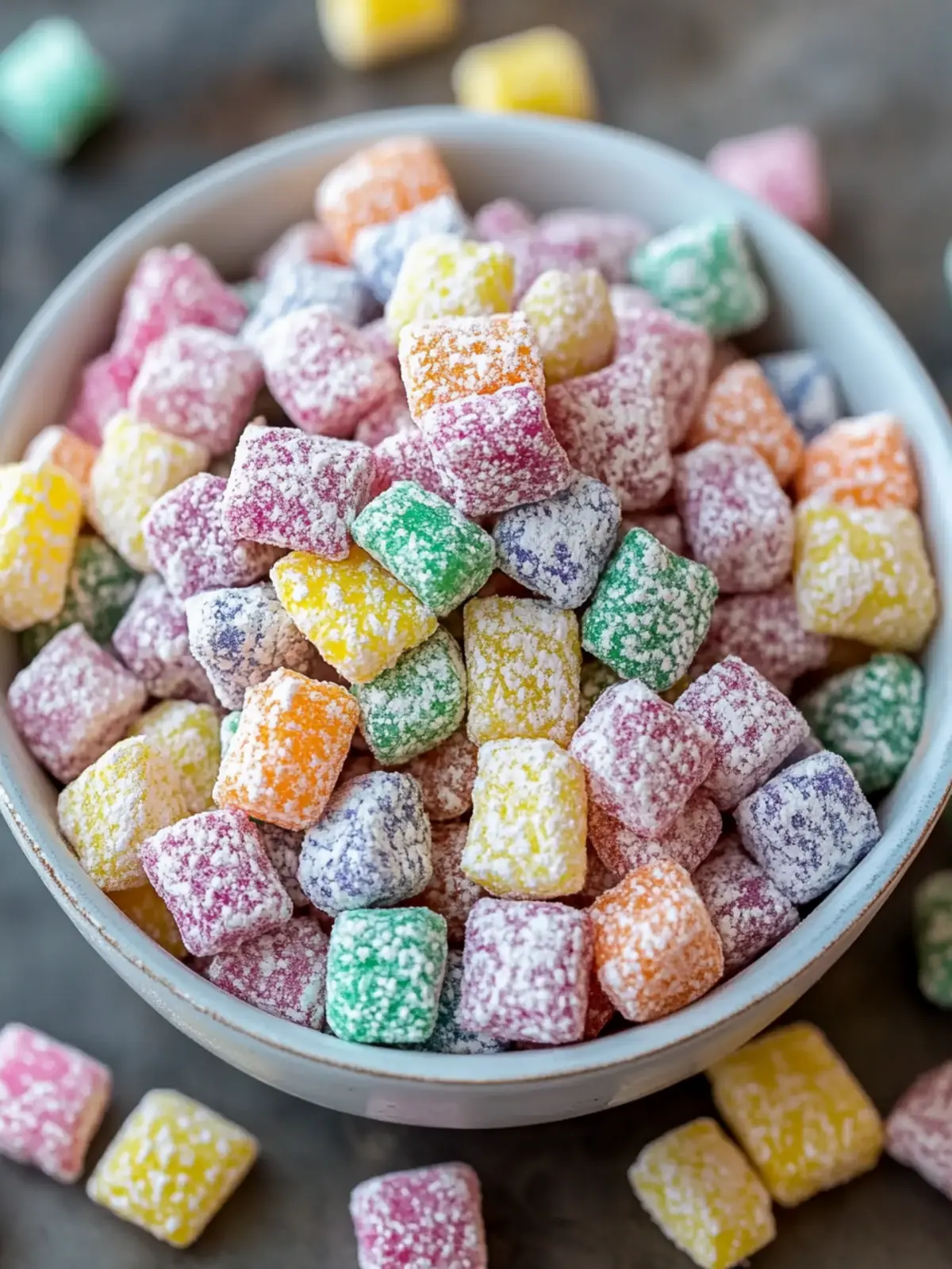 Rainbow Muddy Buddies